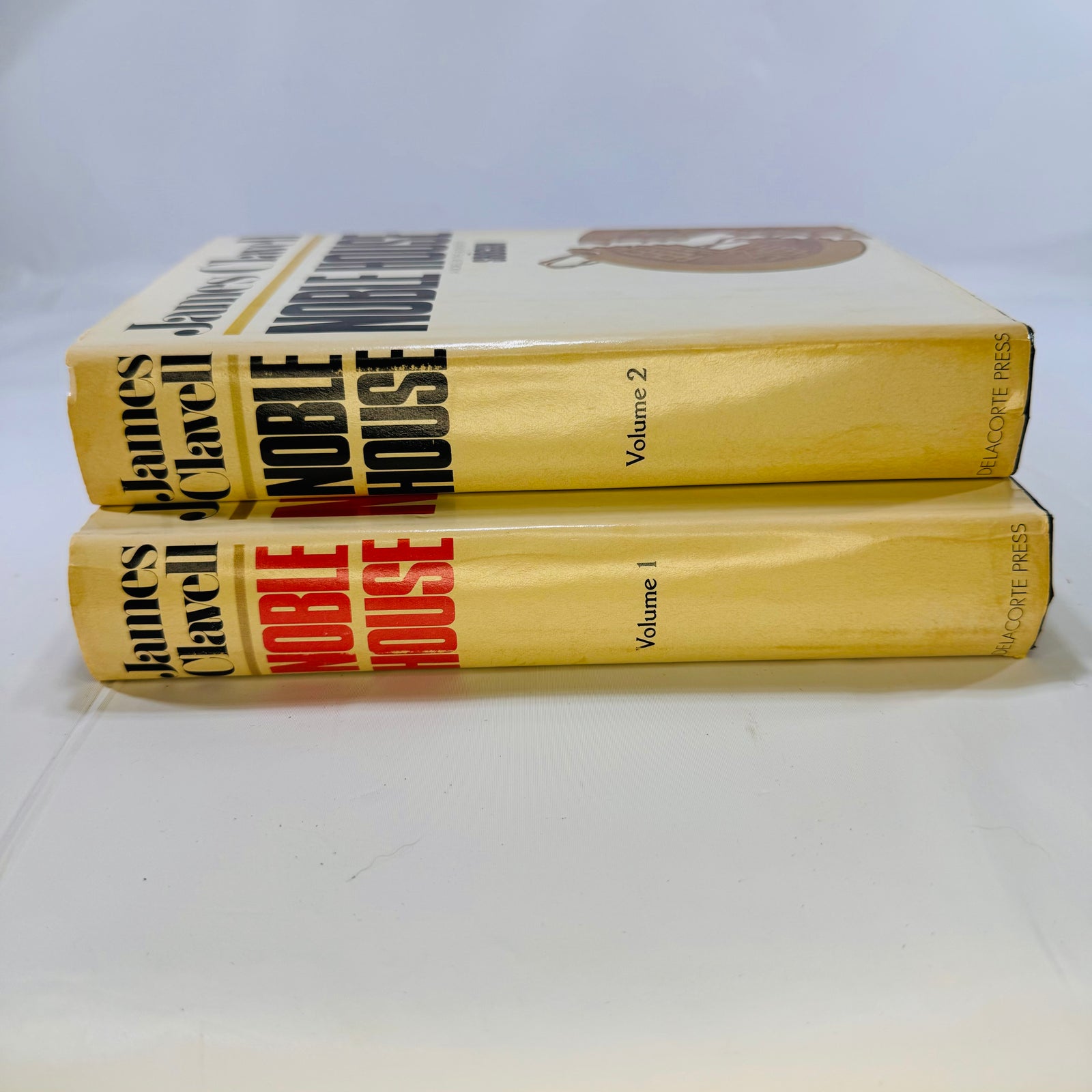 Noble House Volume One & Two by James Clavell 1981 Delecort Press