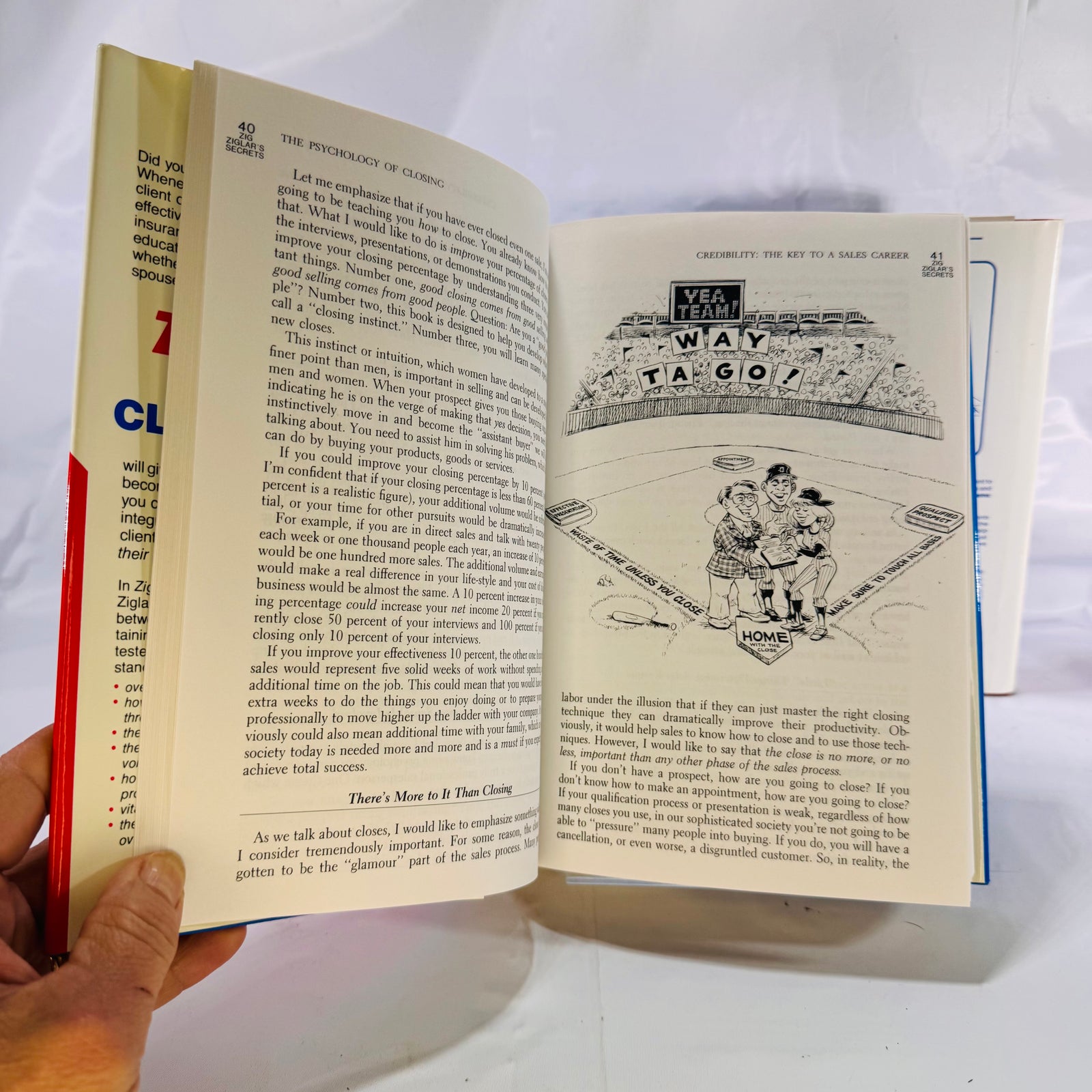 Two Vintage Zig Ziglar Hardcover Books: "See You At the Top" (1988) & "Secrets of Closing the Sale" (1984)