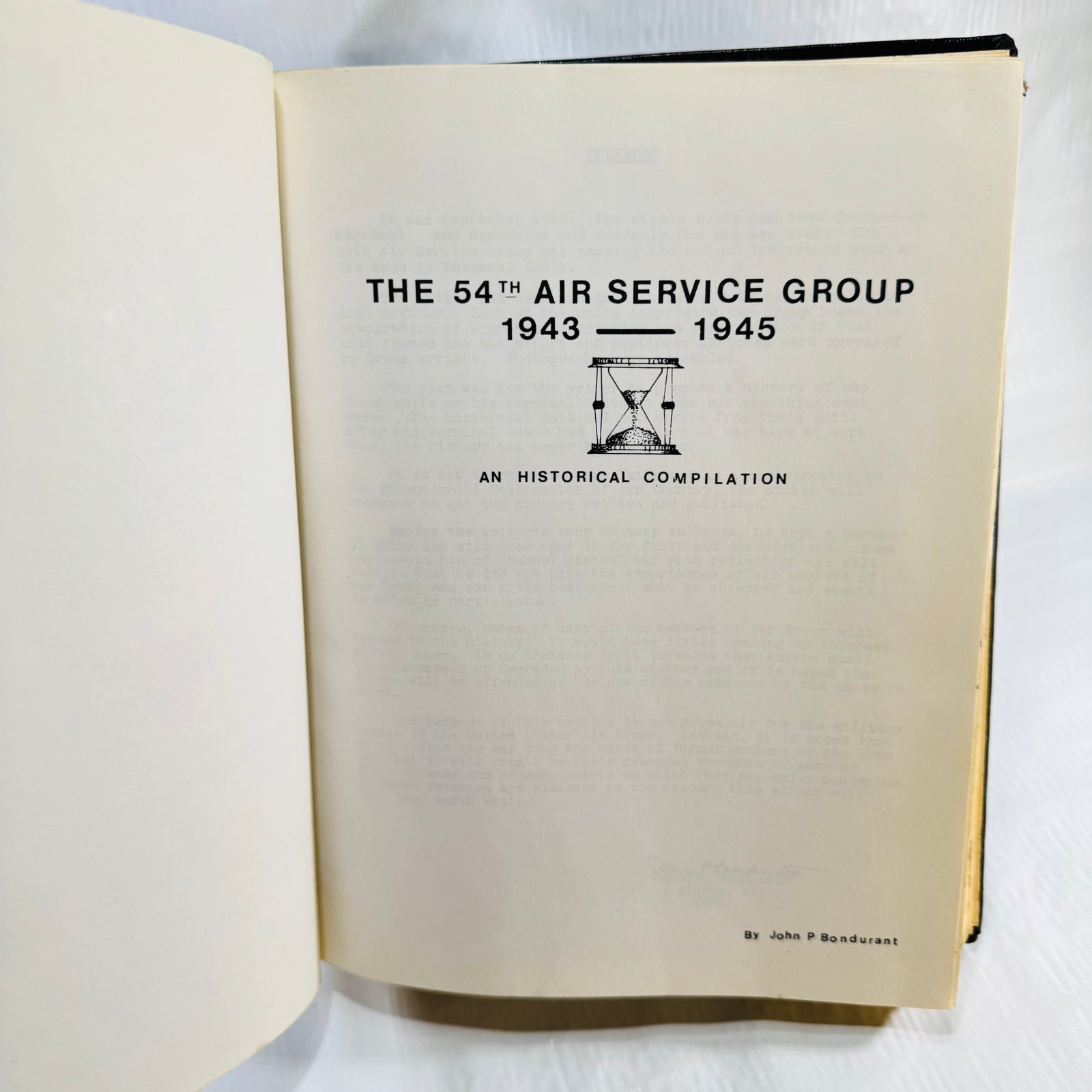 Title page of The 54th Air Service Group 1943-1945 An Historical Compilation