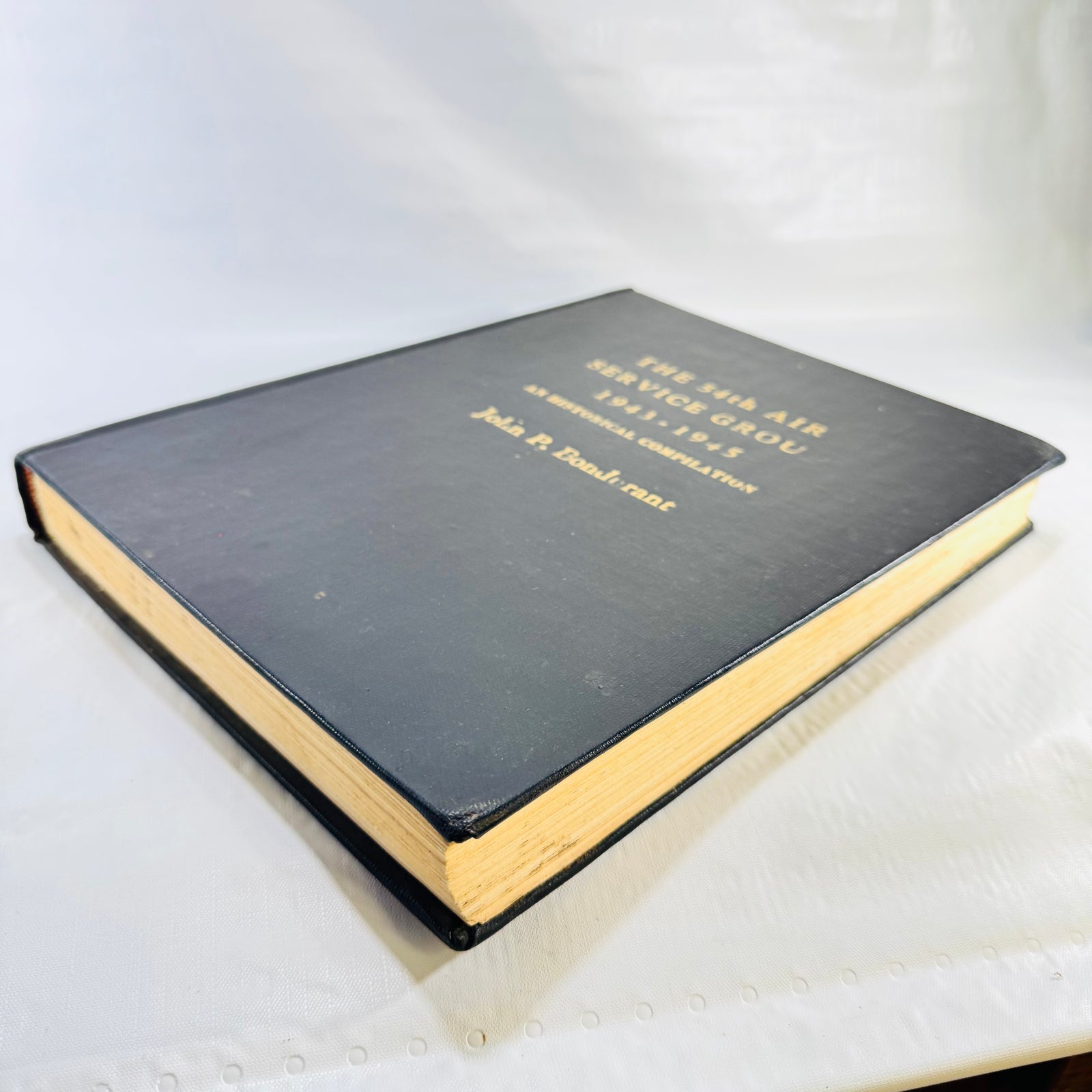 Angled front view of the 54th Air Service Group WWII hardcover