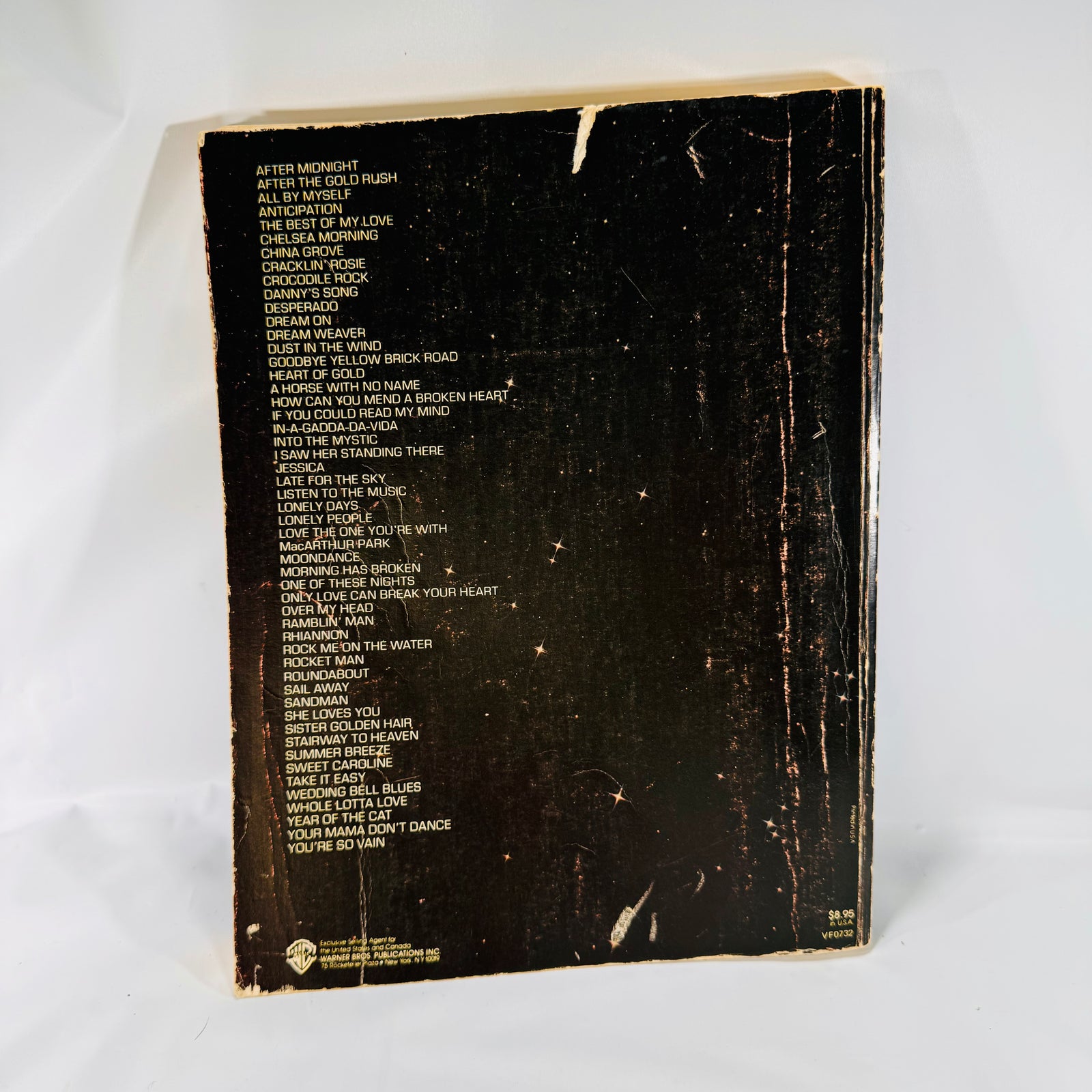 Back cover song list, Stairway to Heaven & 51 Rock Classics paperback