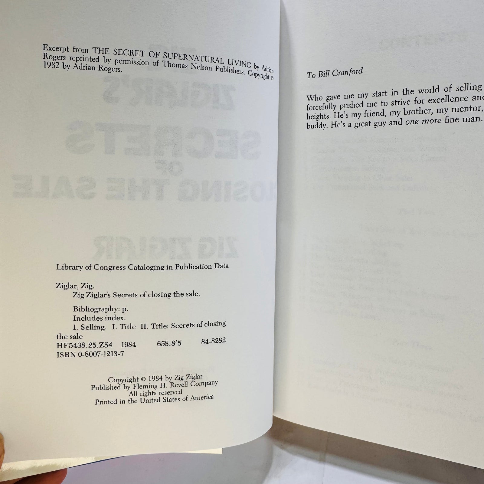 Two Vintage Zig Ziglar Hardcover Books: "See You At the Top" (1988) & "Secrets of Closing the Sale" (1984)