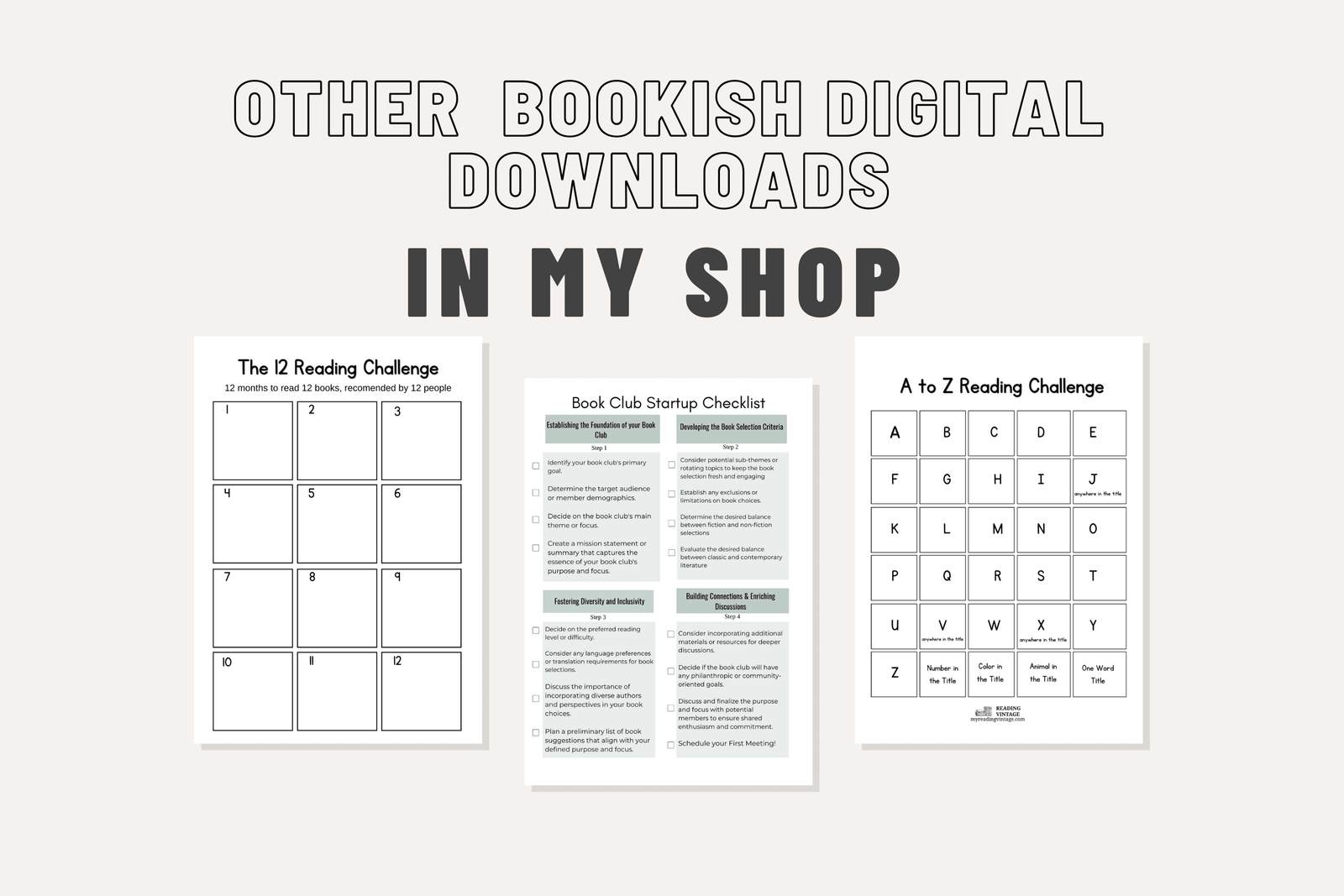 Ultimate Book Series Tracker (4 Printable Pages, Customizable) – Digital Download PDF | Reading Planner, Series Log