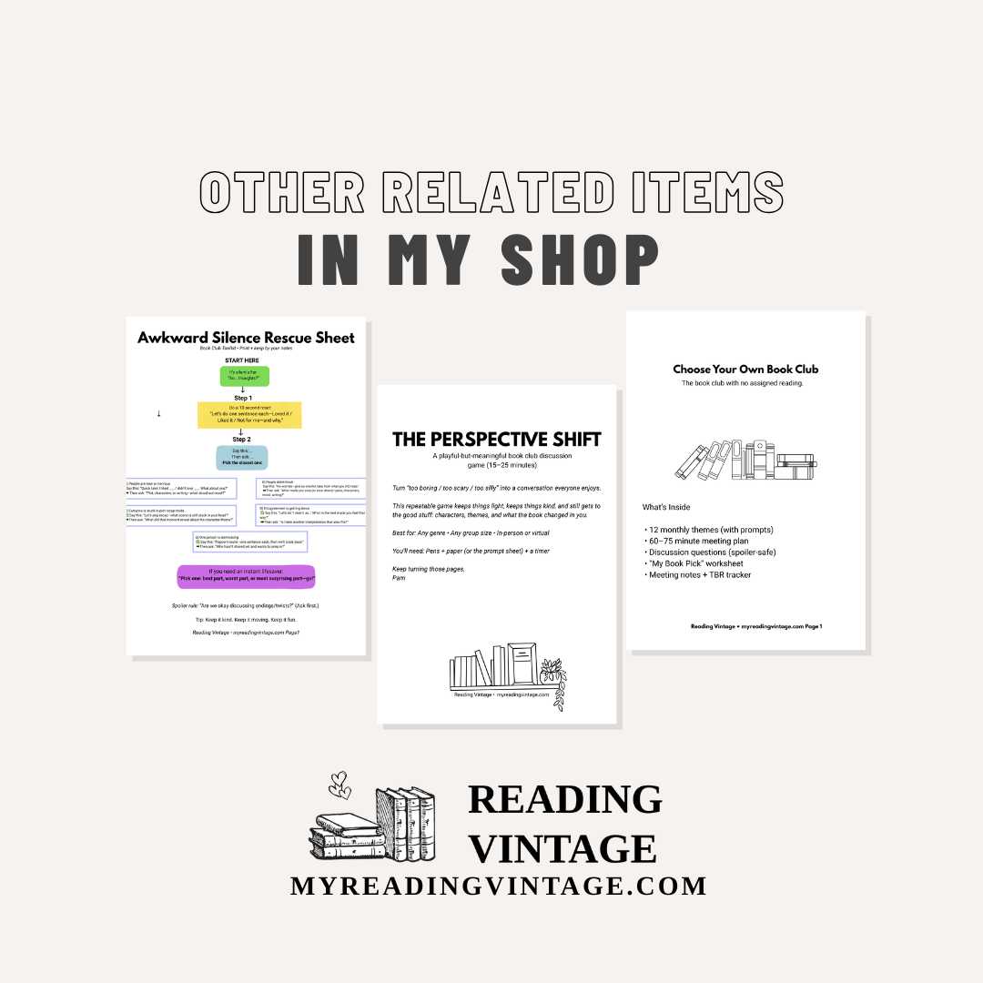 Cozy Mystery Tracker + Review Printable (US Letter PDF) | Reading Journal Pages