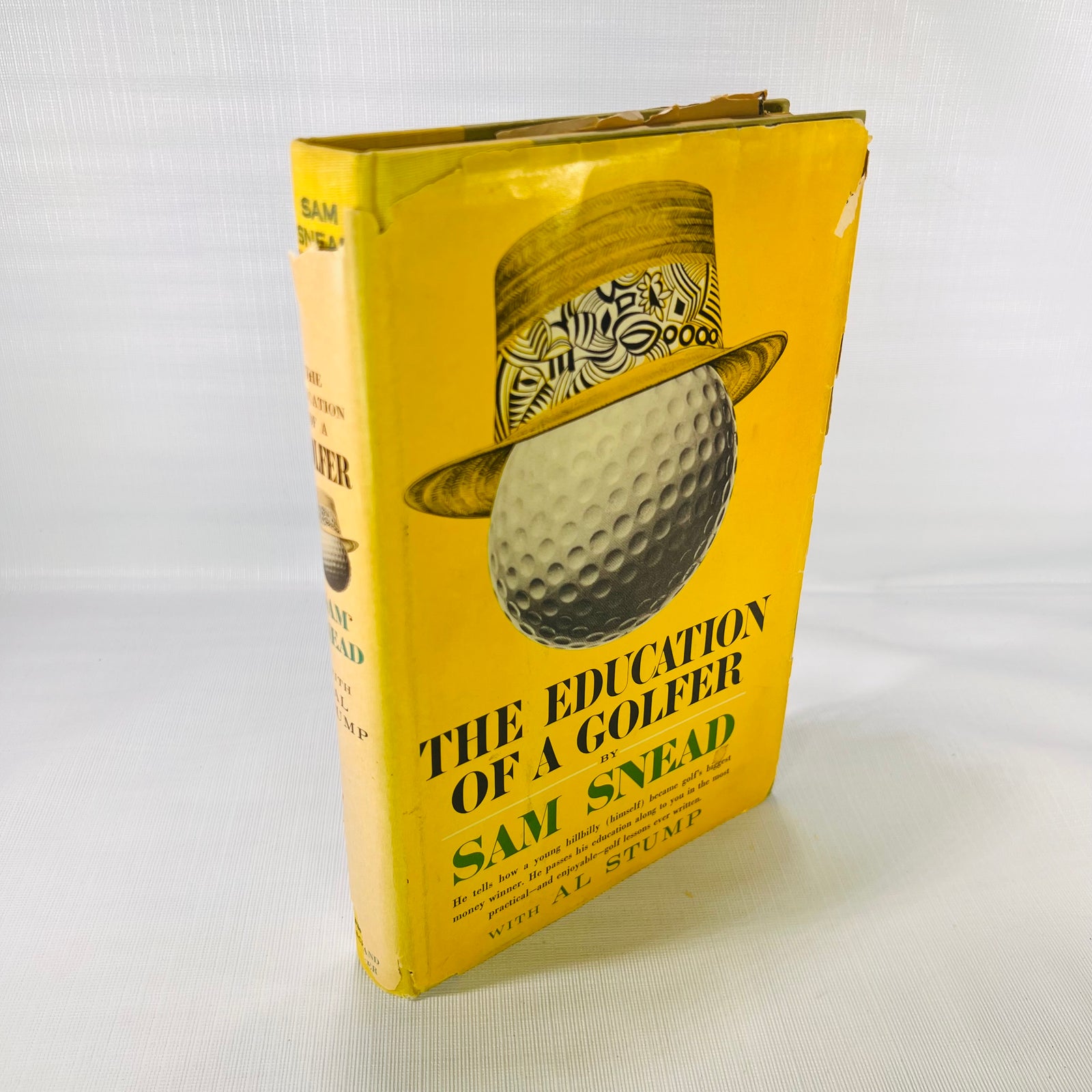 The Education of a Golfer by Sam Snead with All Stump 1962 First Printing Simon and Shuster