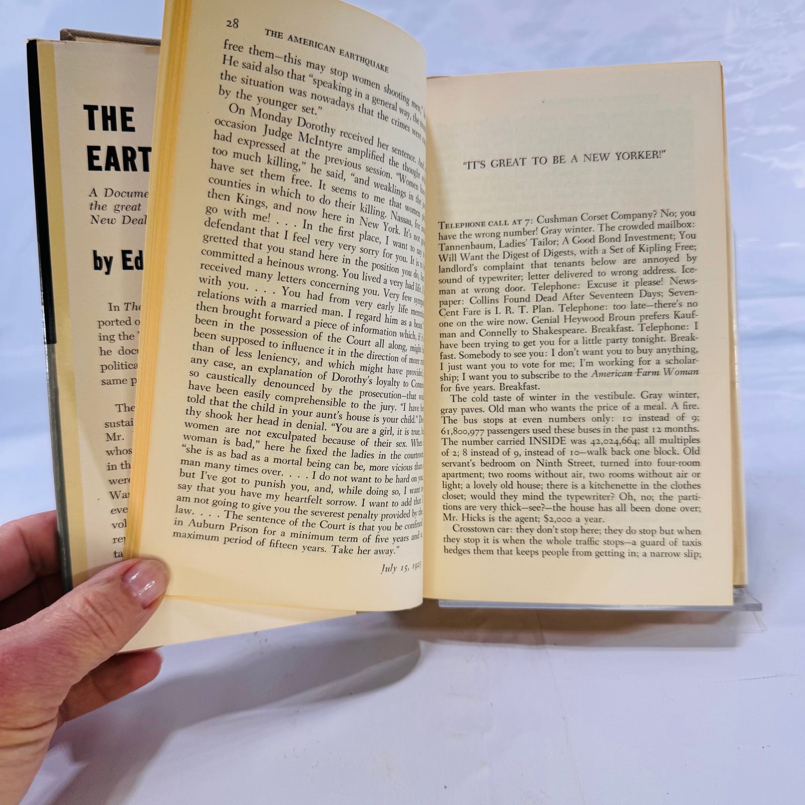The American Earthquake by Edmund Wilson (1958), Doubleday Anchor Books, Hardcover with Dust Jacket