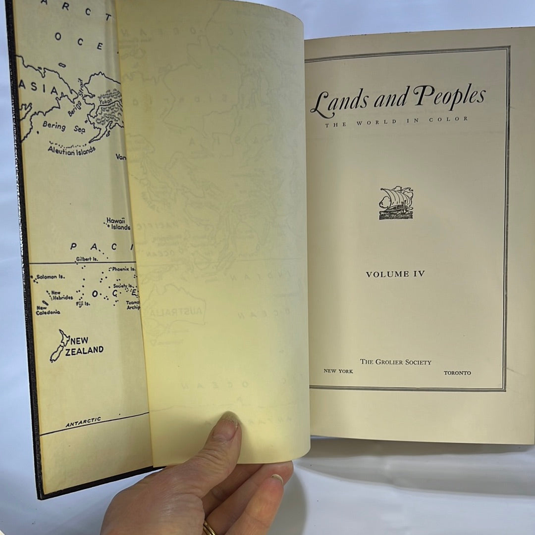 Lands and Peoples the World in Color Set of Five Helen Hynson Merrick (Editor)The Grolier Society 1951
