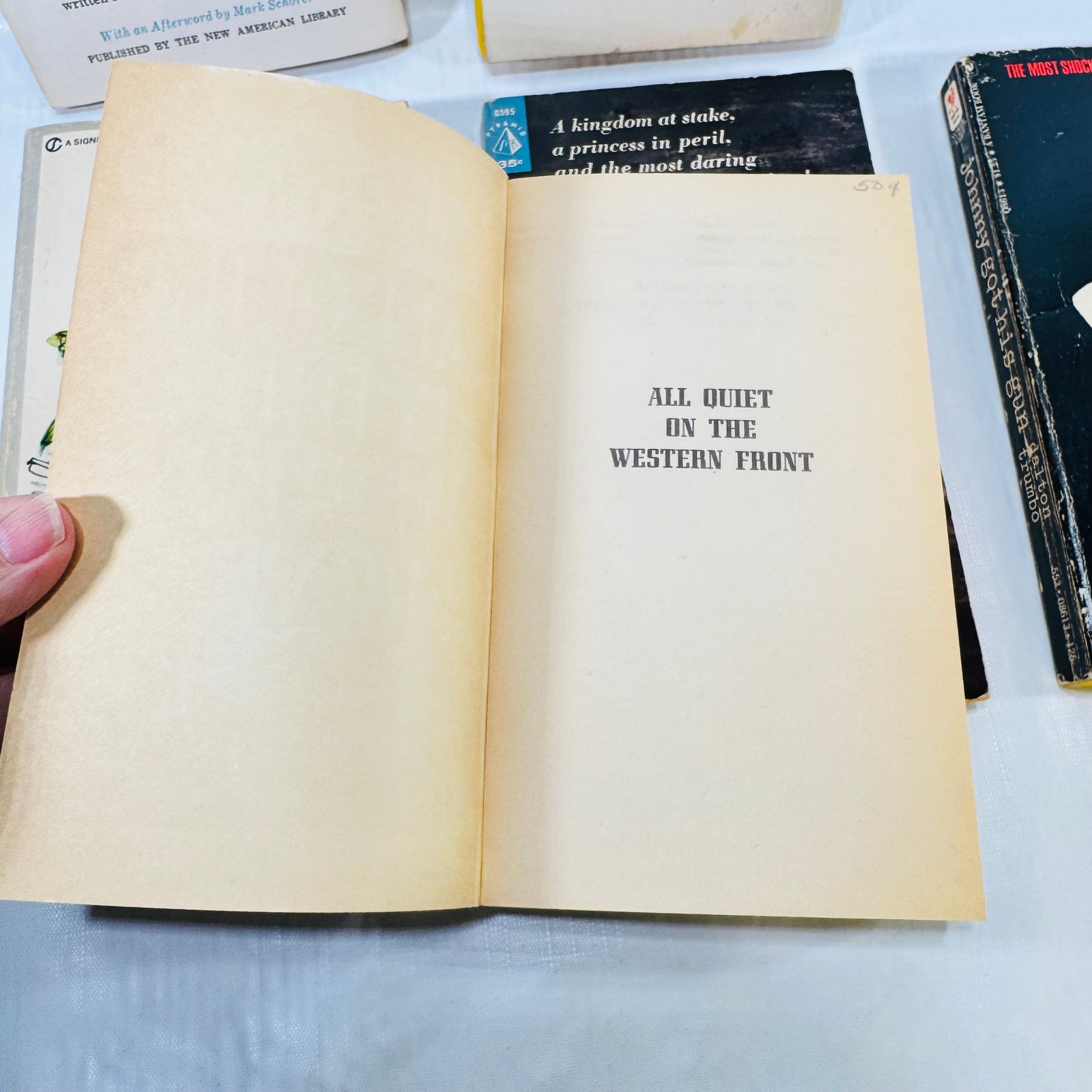 All Quiet on the Western Front half title with pencil price