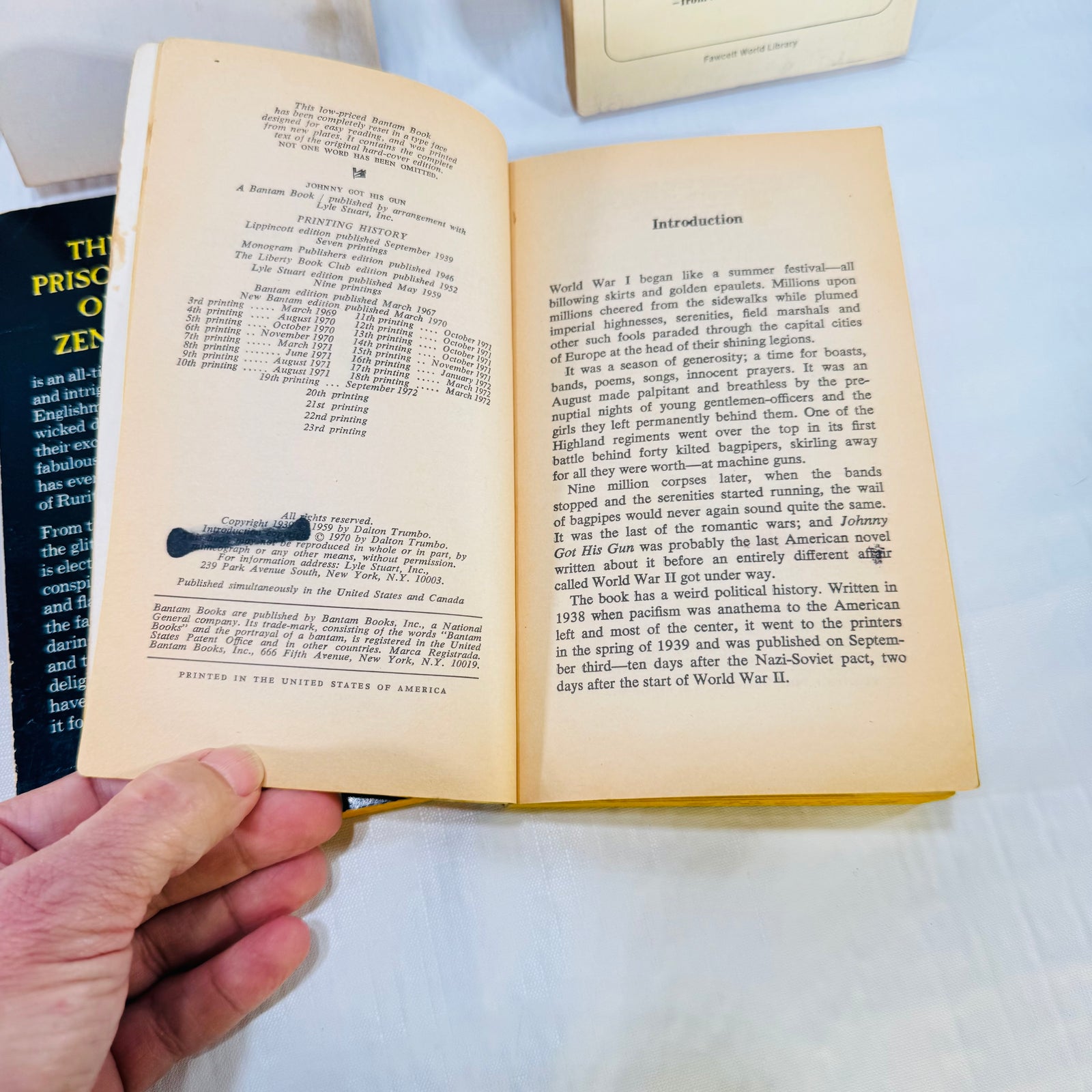 Johnny Got His Gun copyright and library marking
