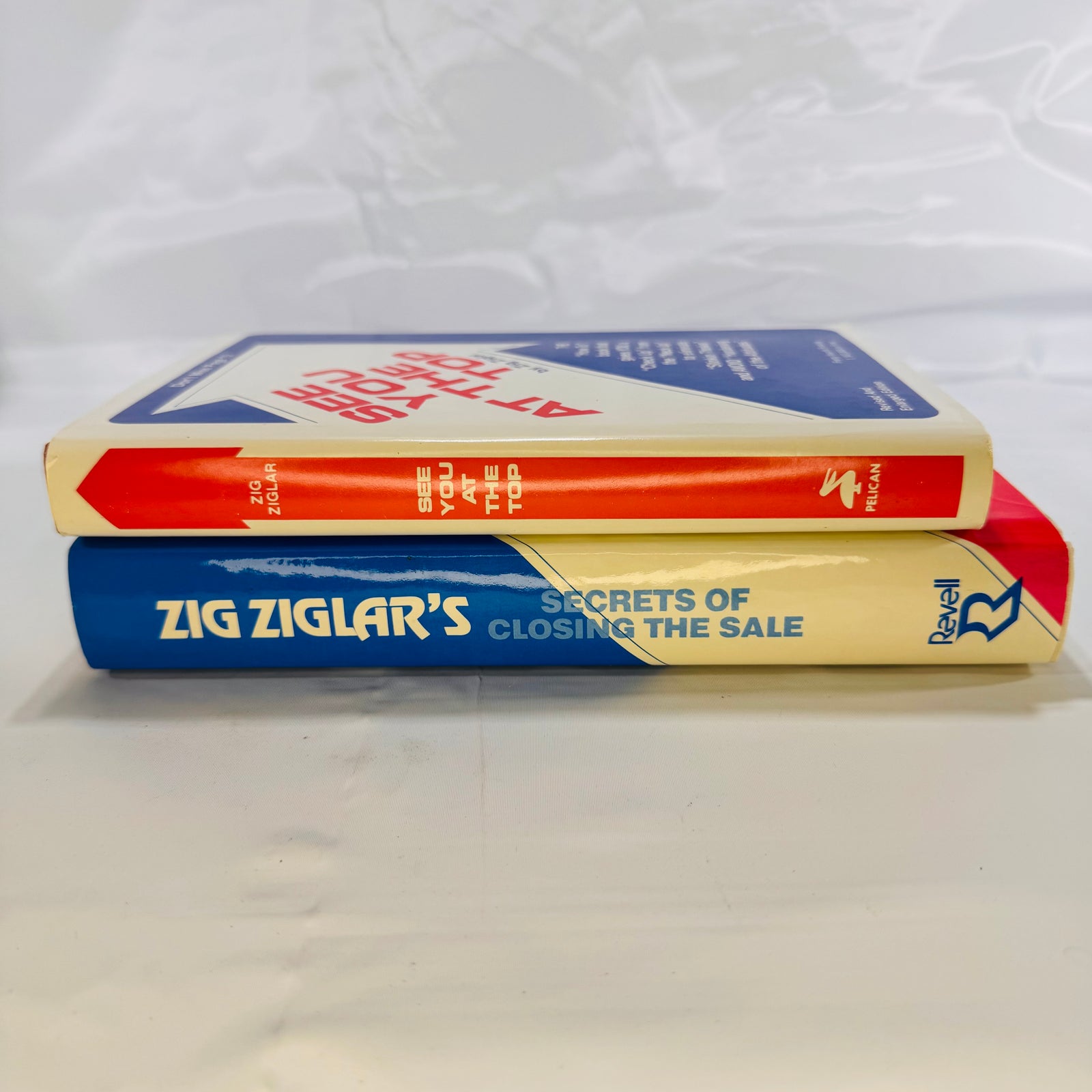 Two Vintage Zig Ziglar Hardcover Books: "See You At the Top" (1988) & "Secrets of Closing the Sale" (1984)
