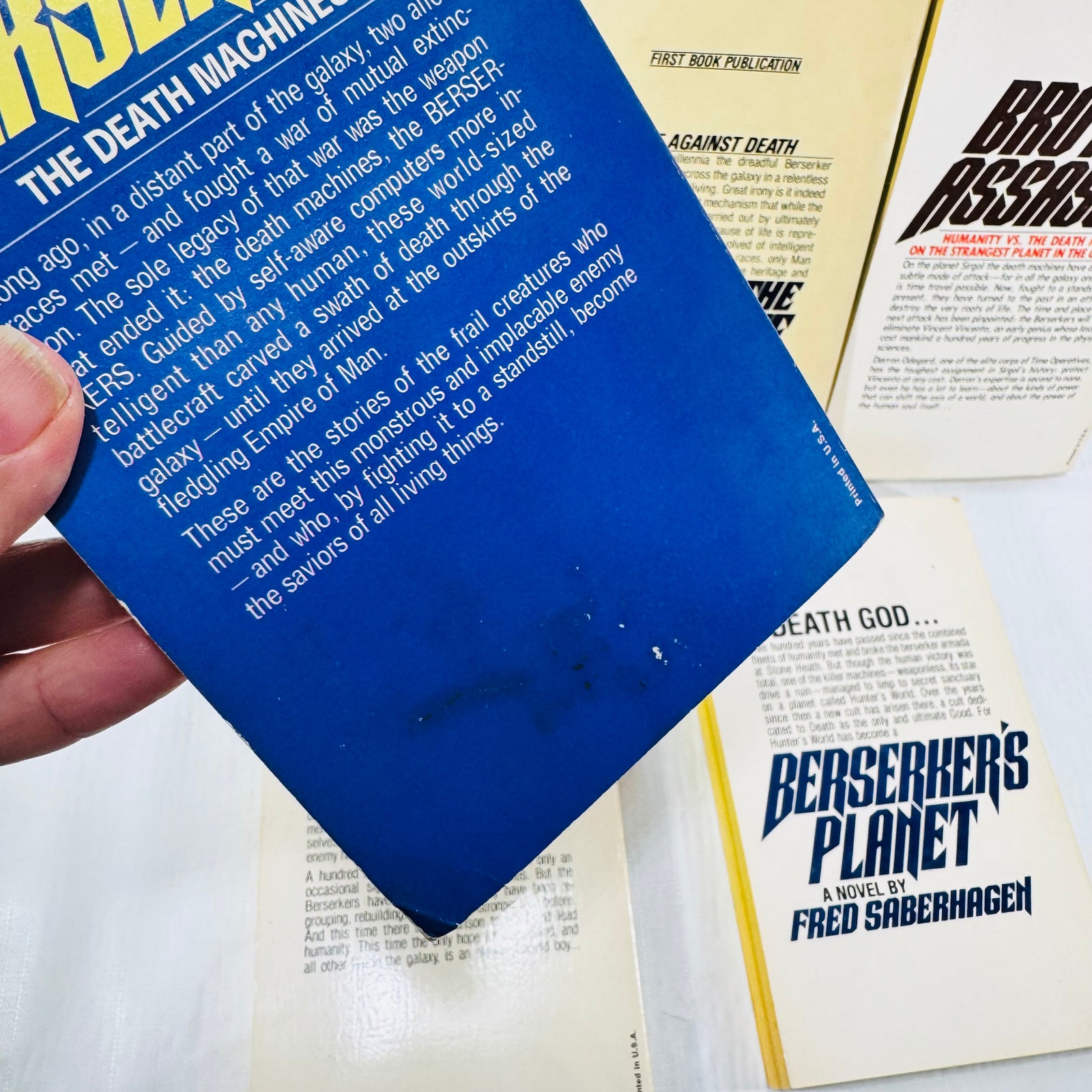 Berserker back cover stains and scuffs