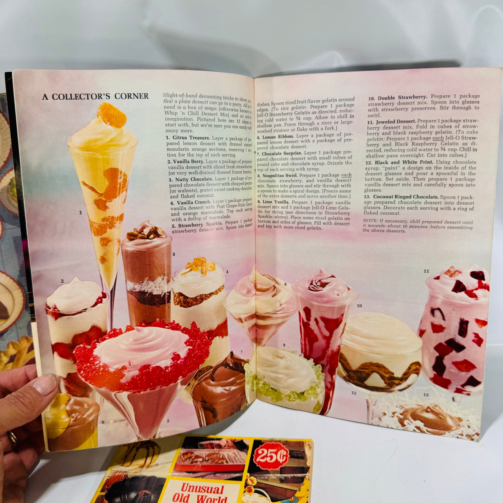 Three Vintage Dessert Pamphlets Great Recipes & Illustrations General Foods & Nordic Ware