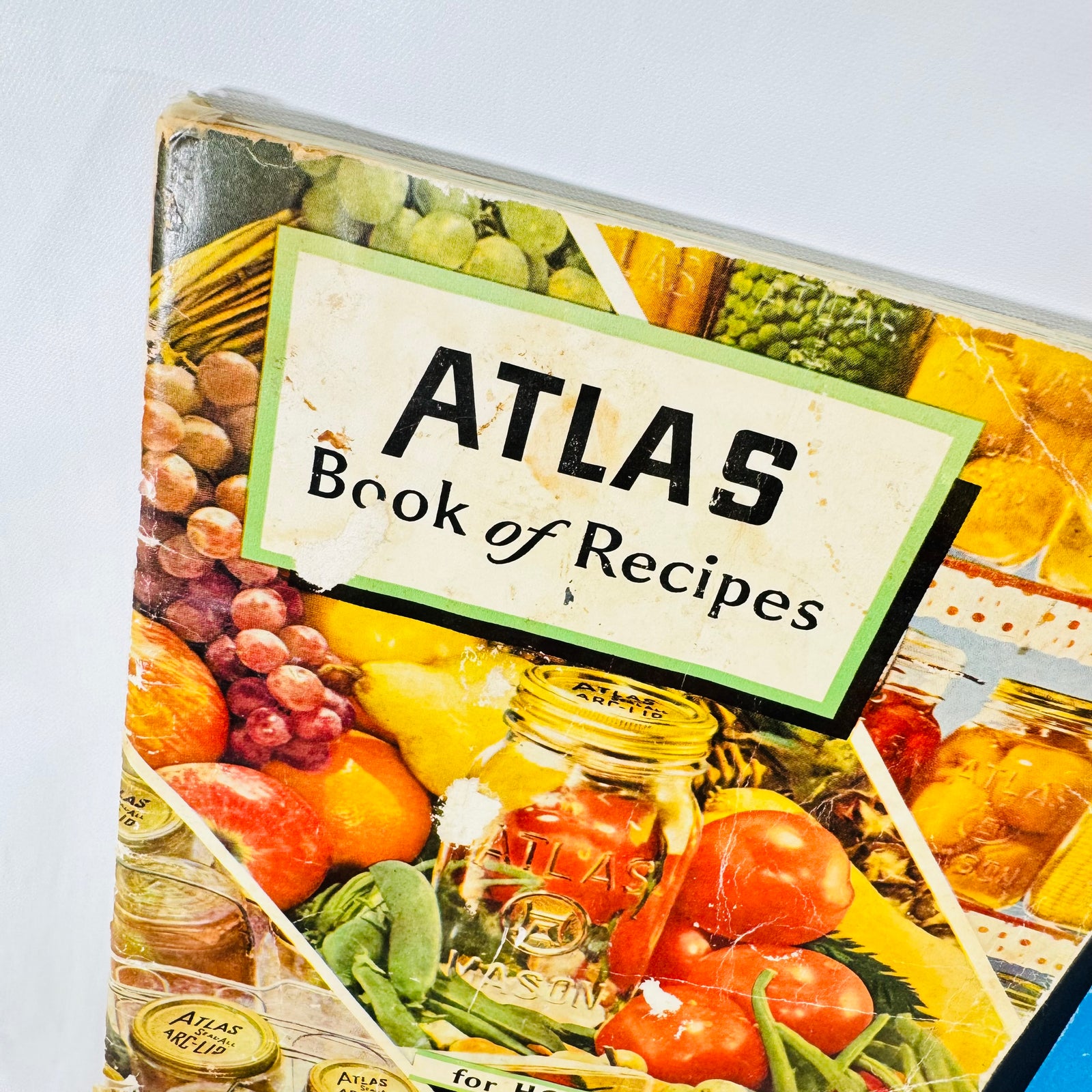Atlas recipe booklet worn front cover