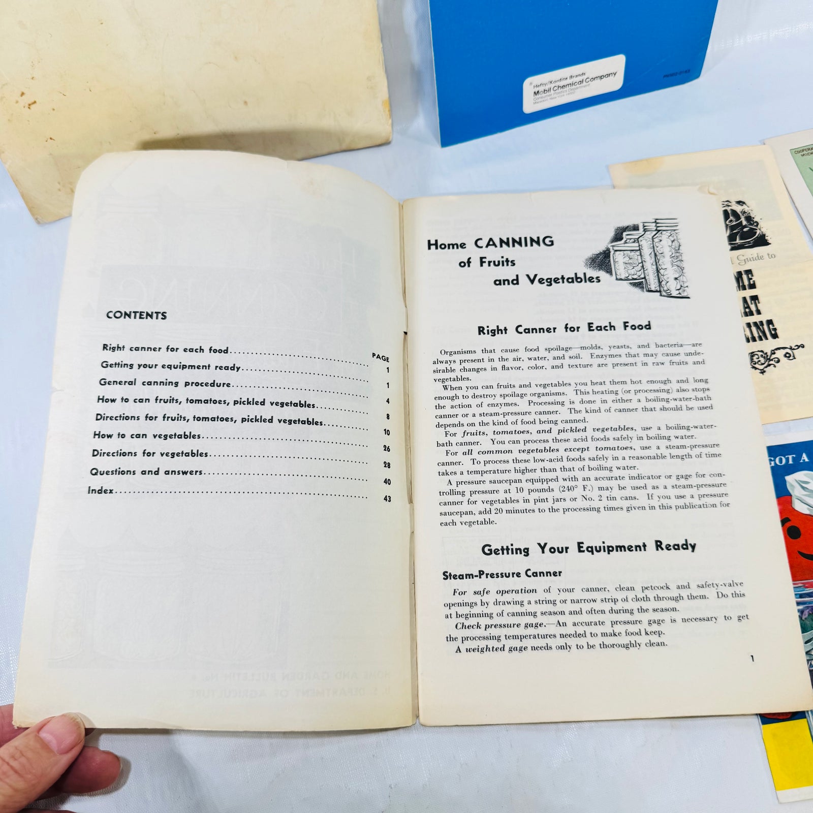 USDA canning opening pages