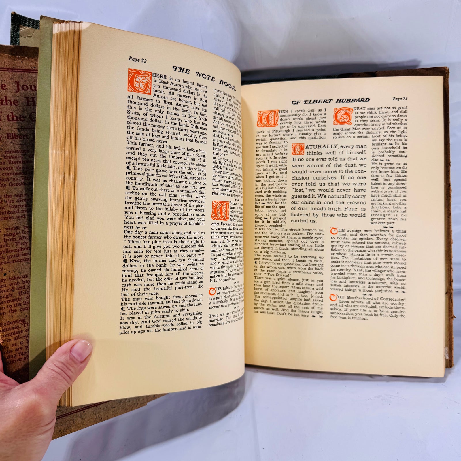 The Note Book of Elbert Hubbard H.M. Wise & Co./The Roycrofters (1927)