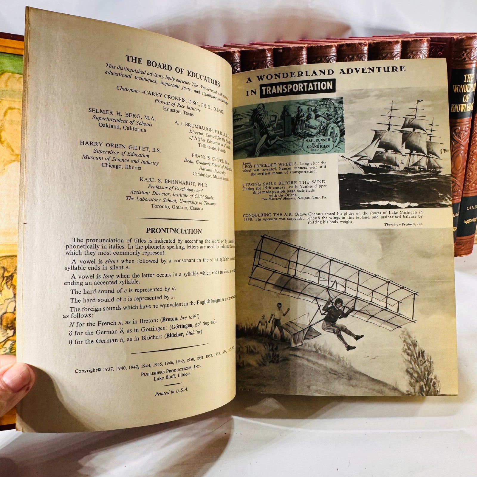 The Wonderland of Knowledge Pictorial Encyclopedia Set 1956 14 Volumes Wonderland of Knowledge Corp.