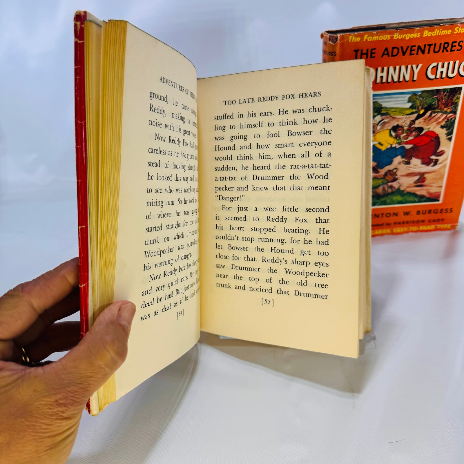 Interior text pages from The Adventures of Reddy Fox 1941