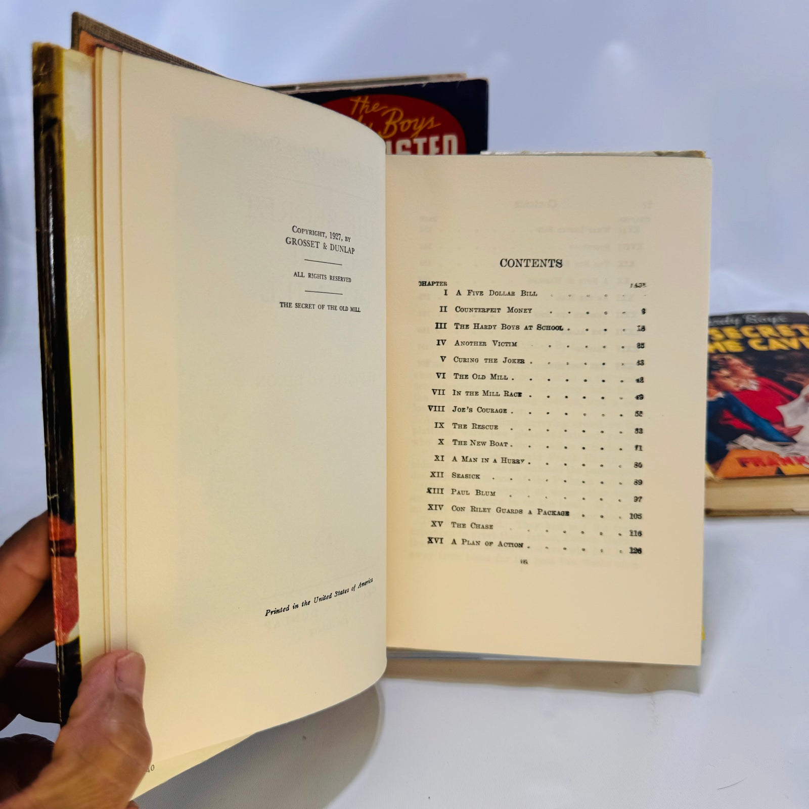 The Hardy Boys The Secret of the Old Mill 1927 The Secret of the Caves 1929 The Twisted Claw 1939 by F.W. Dixon Grosset and Dunlap