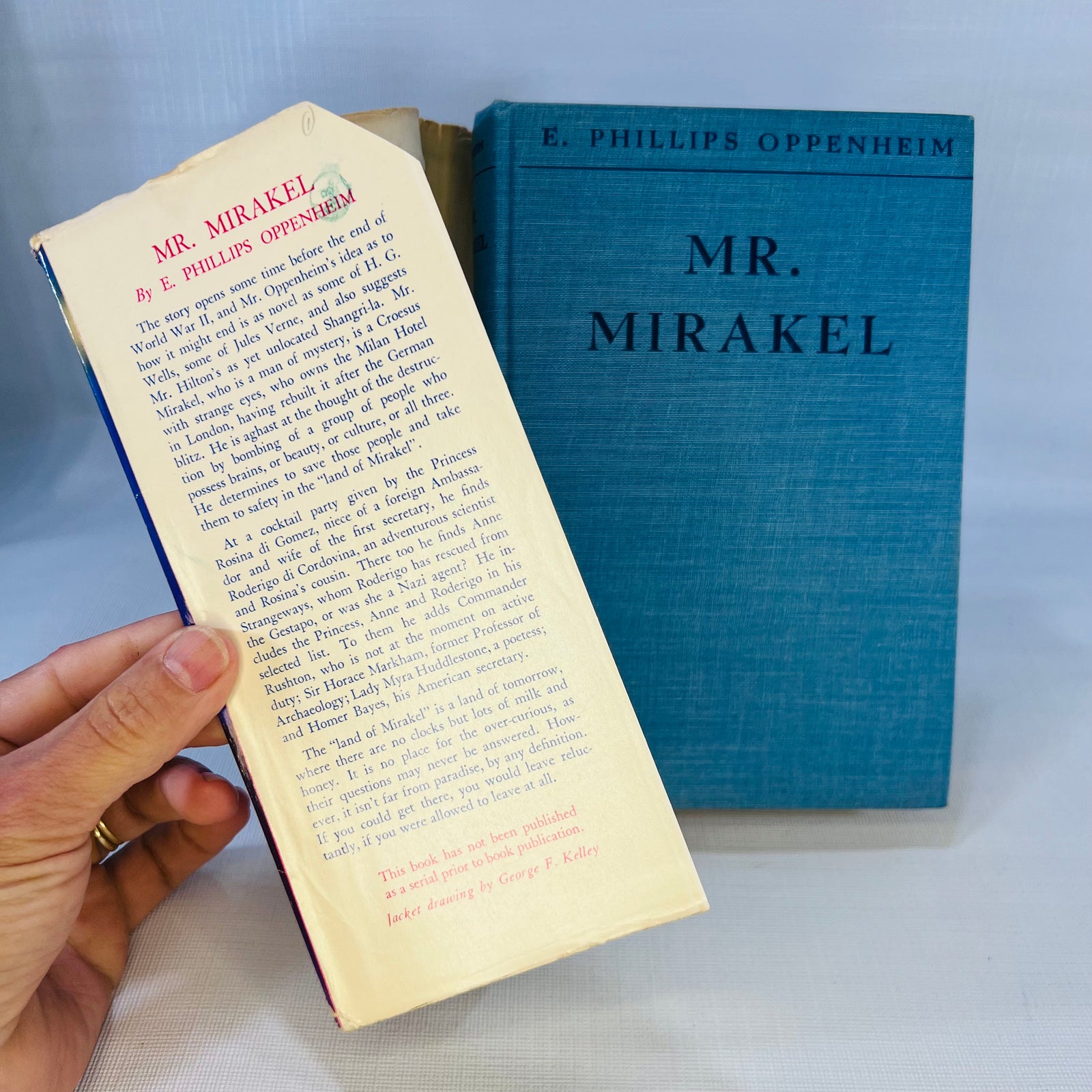 Mr. Mirakel by E. Phillips Oppenheim 1943 First Edition by Little Brown and Company