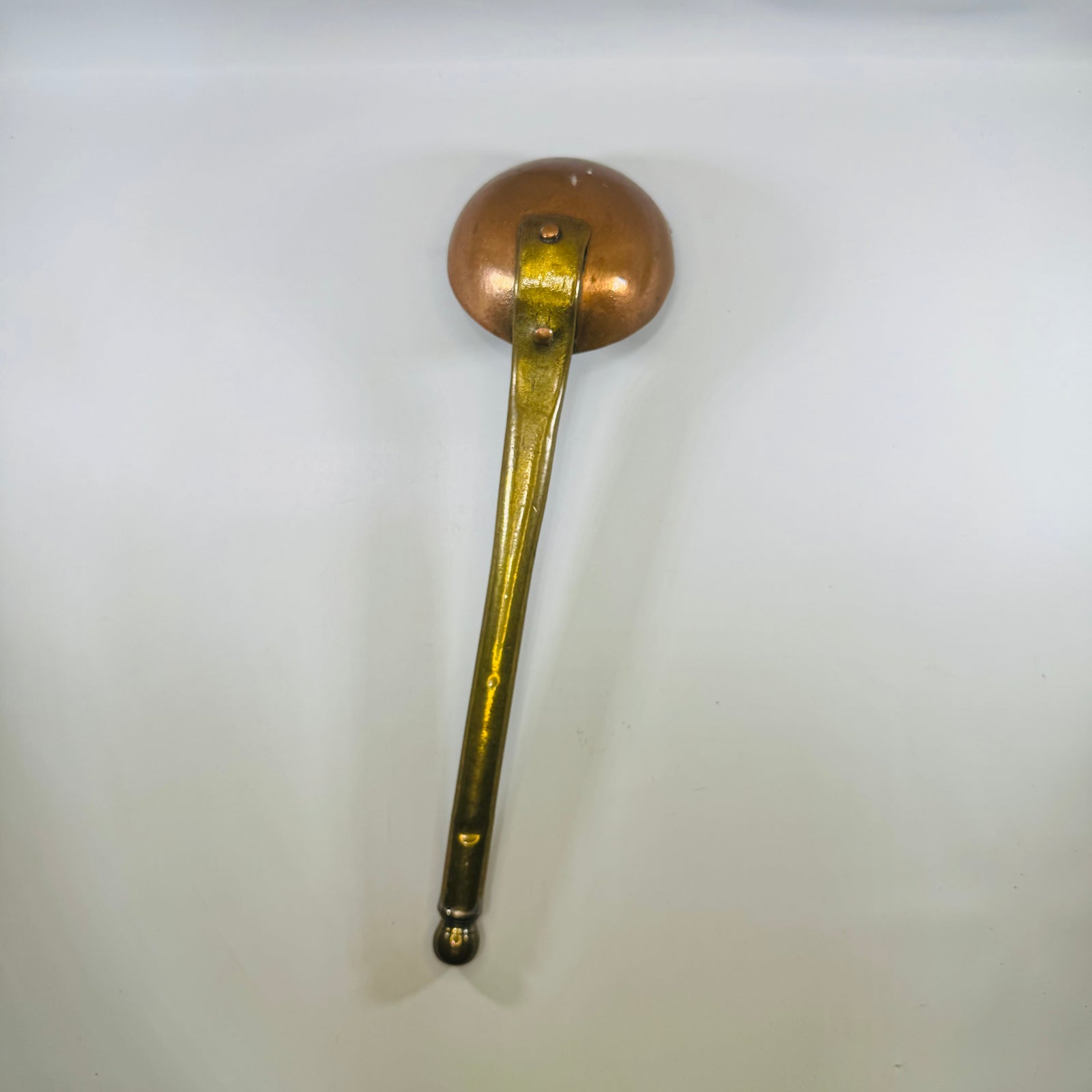 Vintage Brass Ladle Dipper, Hand-Forged Long Handle