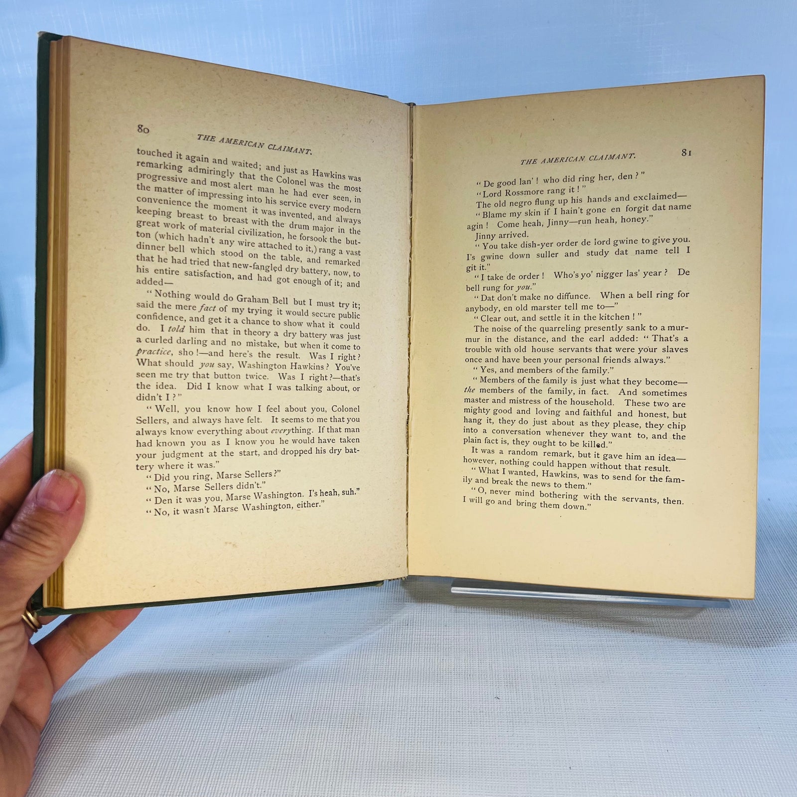 The American Claimant by Mark Twain 1892 published Charles L. Webster & Co