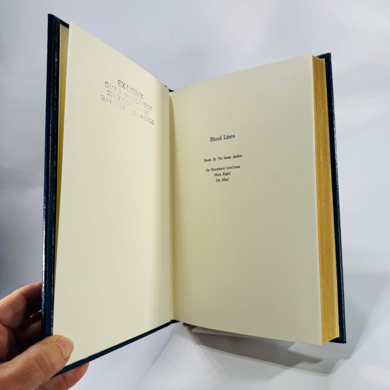 Blood Lines (1989 Limited Edition) — Nash Buckingham | Leather-Bound, Gilt Edges, Hunting & Fishing Sporting Essays