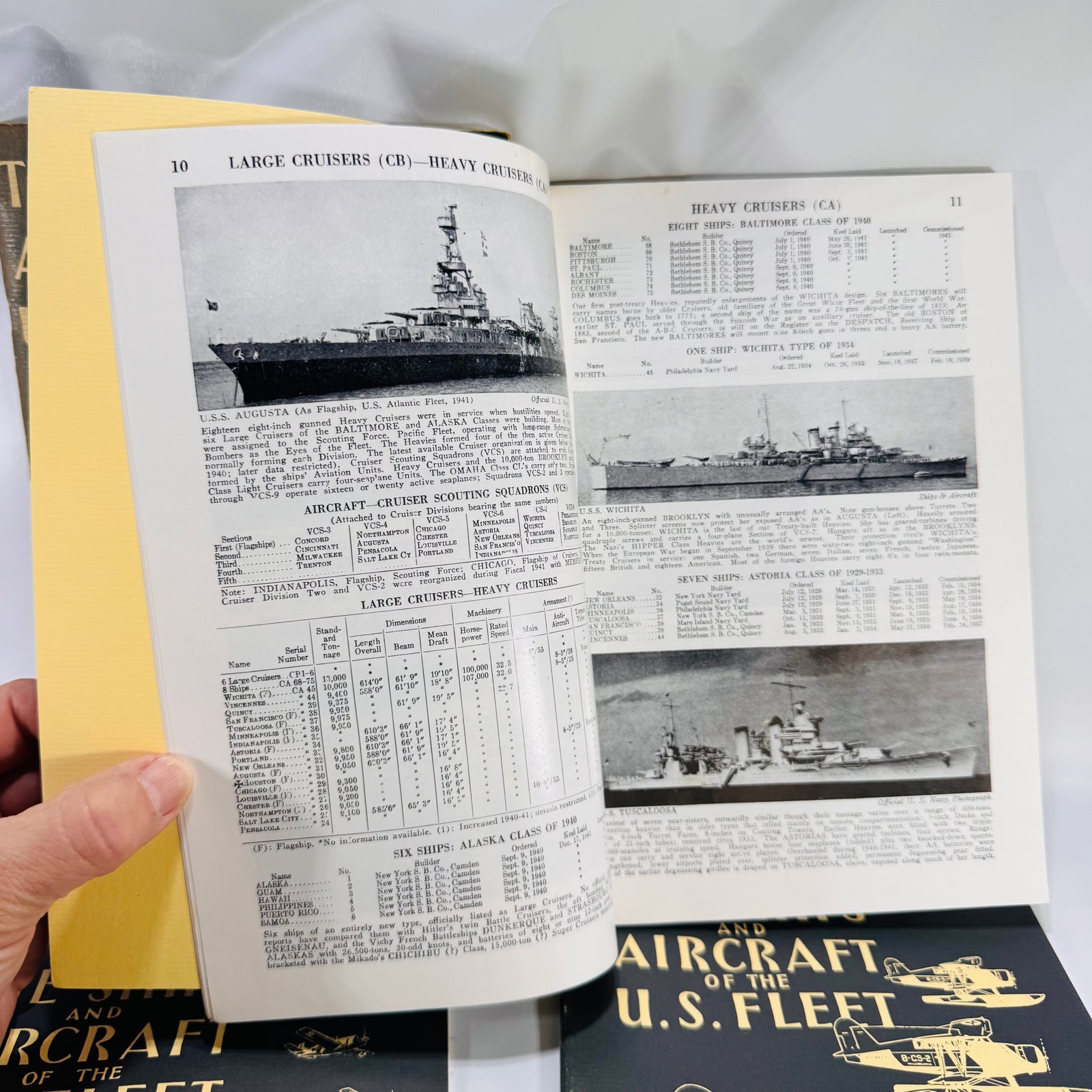 The Ships and Aircraft of the U.S. Fleet – Fahey’s Victory Edition AS FOUND 4-Book Box Set (1985, Naval Institute Press)