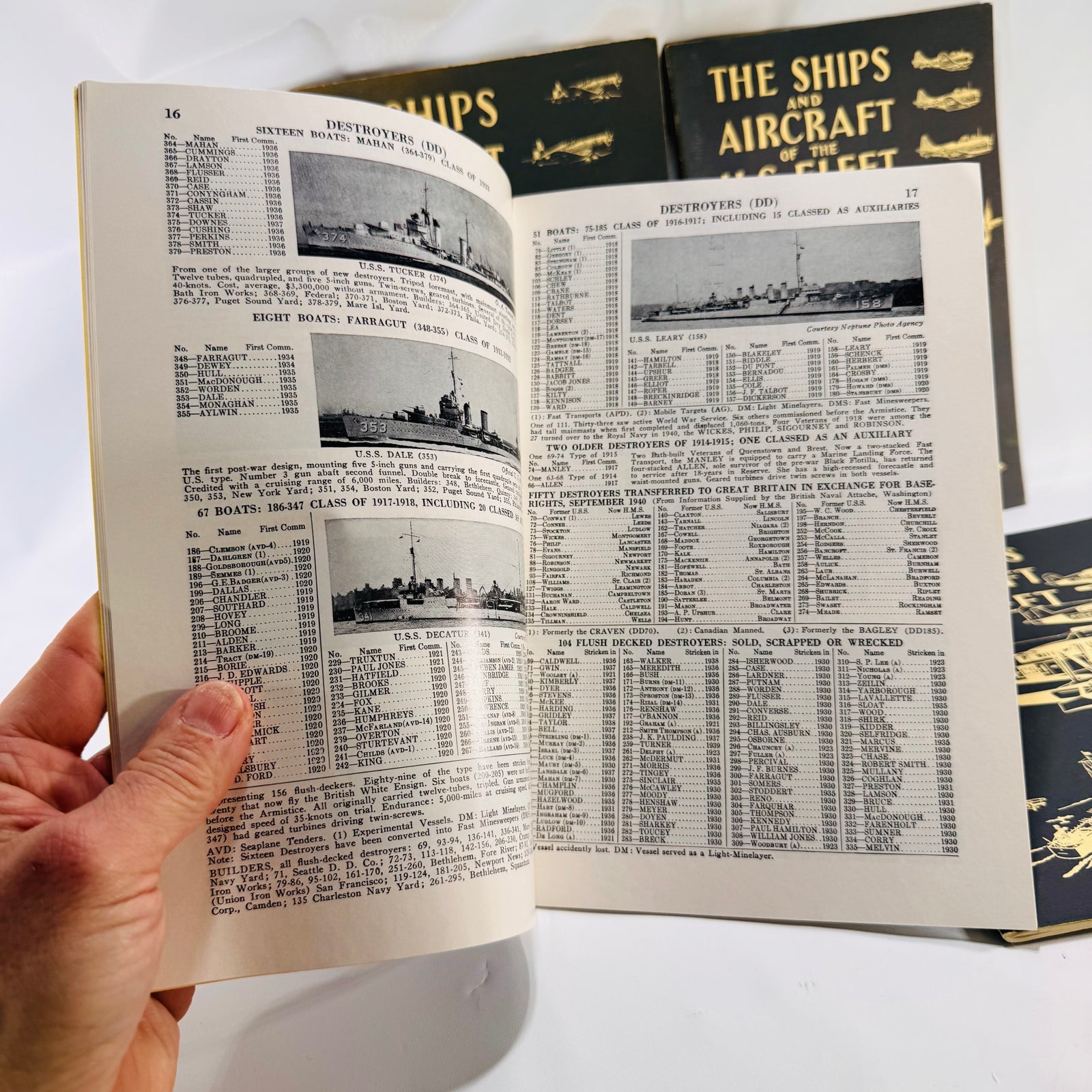 The Ships and Aircraft of the U.S. Fleet – Fahey’s Victory Edition AS FOUND 4-Book Box Set (1985, Naval Institute Press)