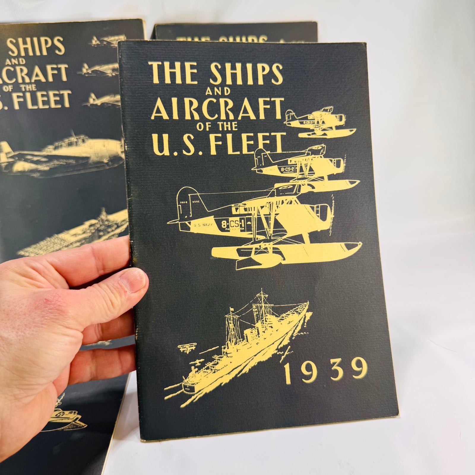The Ships and Aircraft of the U.S. Fleet – Fahey’s Victory Edition AS FOUND 4-Book Box Set (1985, Naval Institute Press)