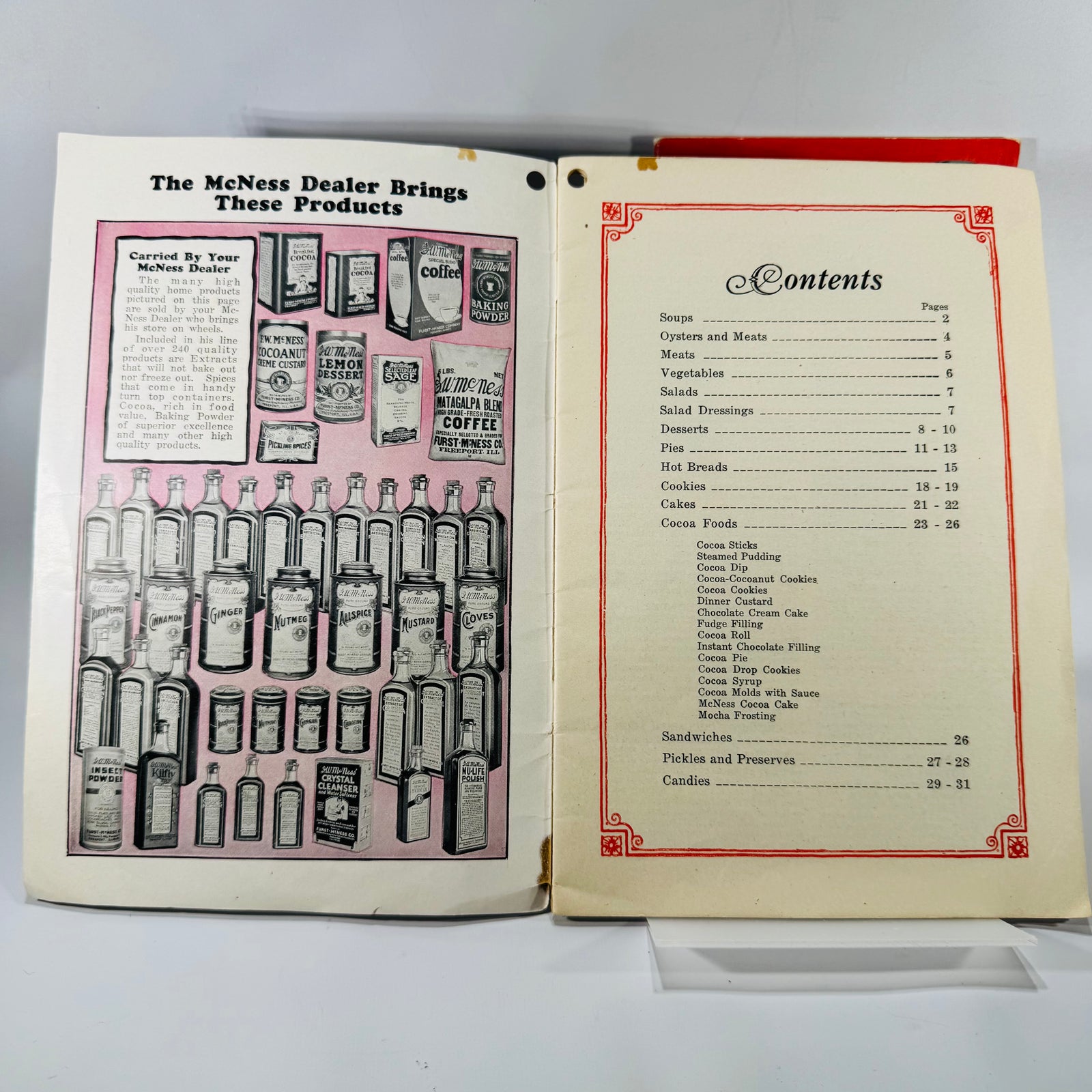 Vintage Cooking Ephemera Bundle — McNess Cook Book, Cake Secrets (1934), Lemon Pie Pamphlet | Advertising Recipes, Vintage Cooking Ephemera