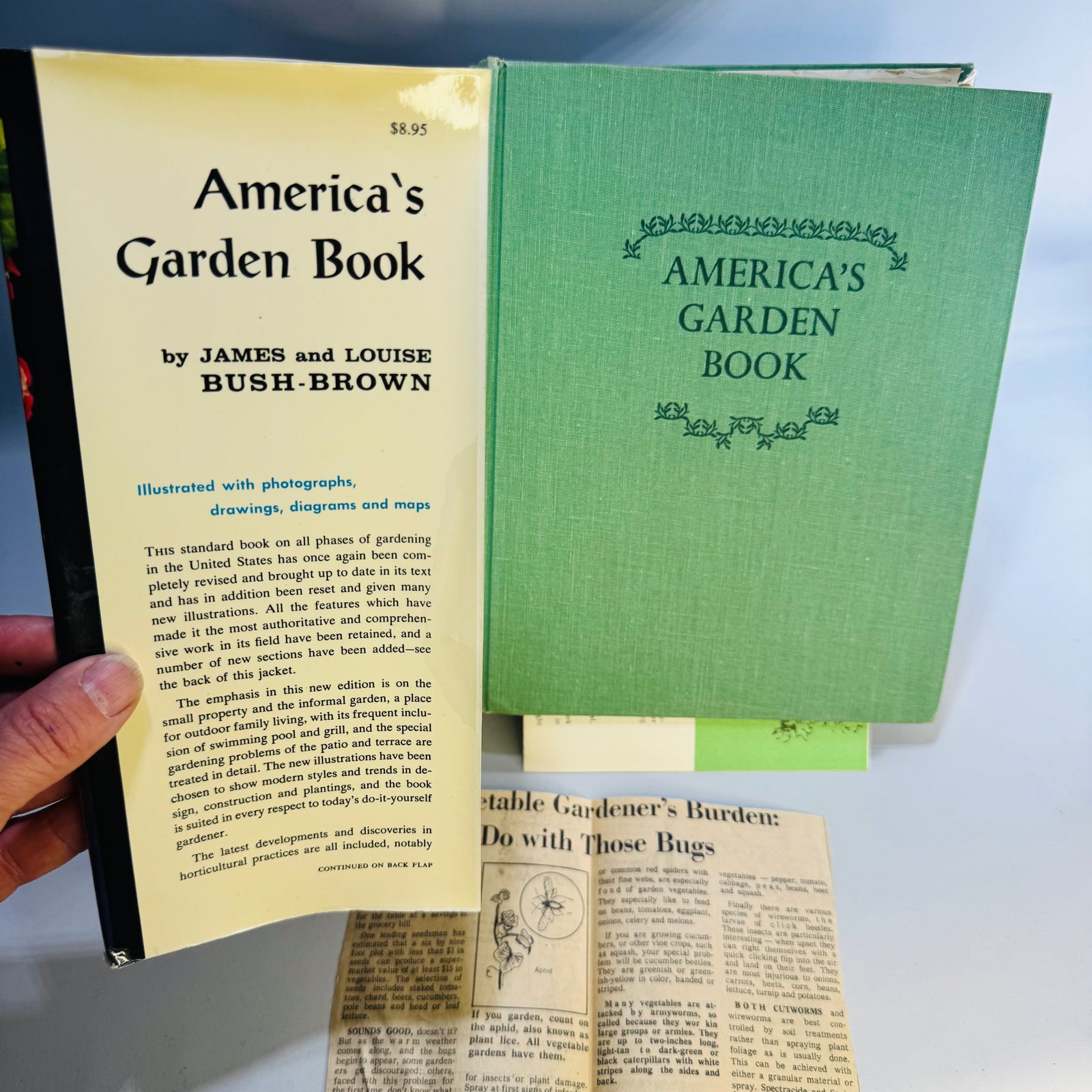 America's Garden Book by James and Louise Bush-Brown, 1958 Newly Revised Edition, 752 Pages, Practical Gardening Reference with Historic MSU Extension Bulletin