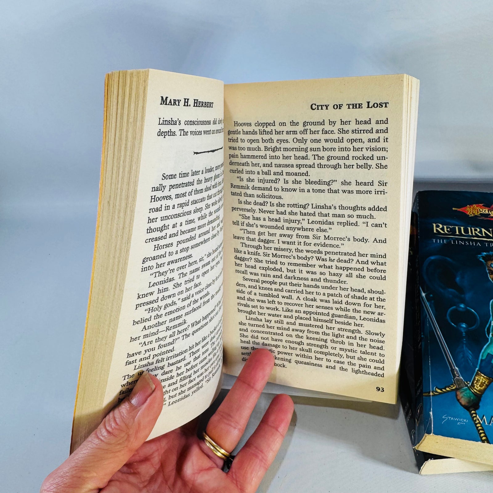 Dragonlance Linsha Trilogy Bundle Mary H Herbert Paperback Set City of the Lost Flight Fallen Return Exile