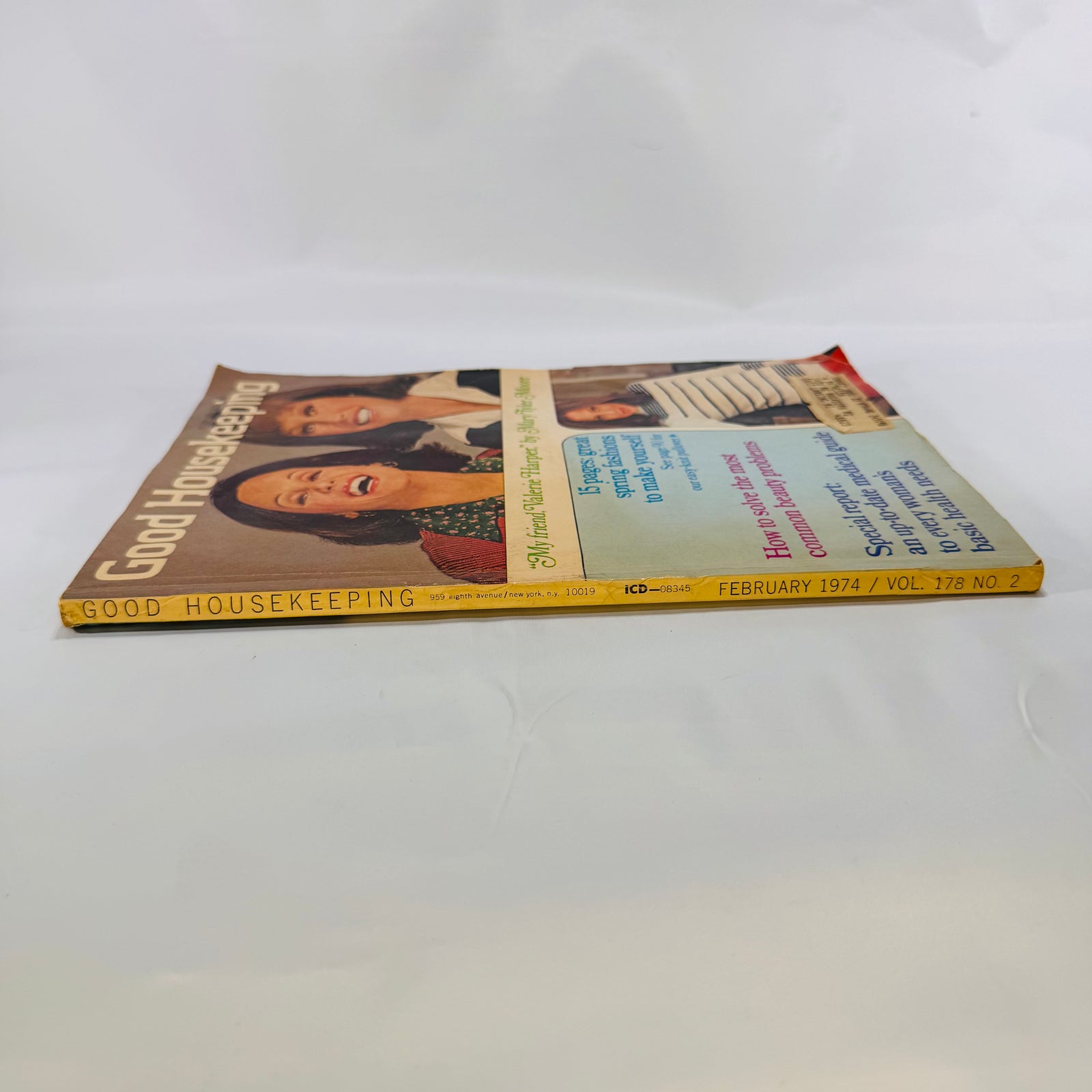 Good Housekeeping February 1974 spine, Vol. 178 No. 2