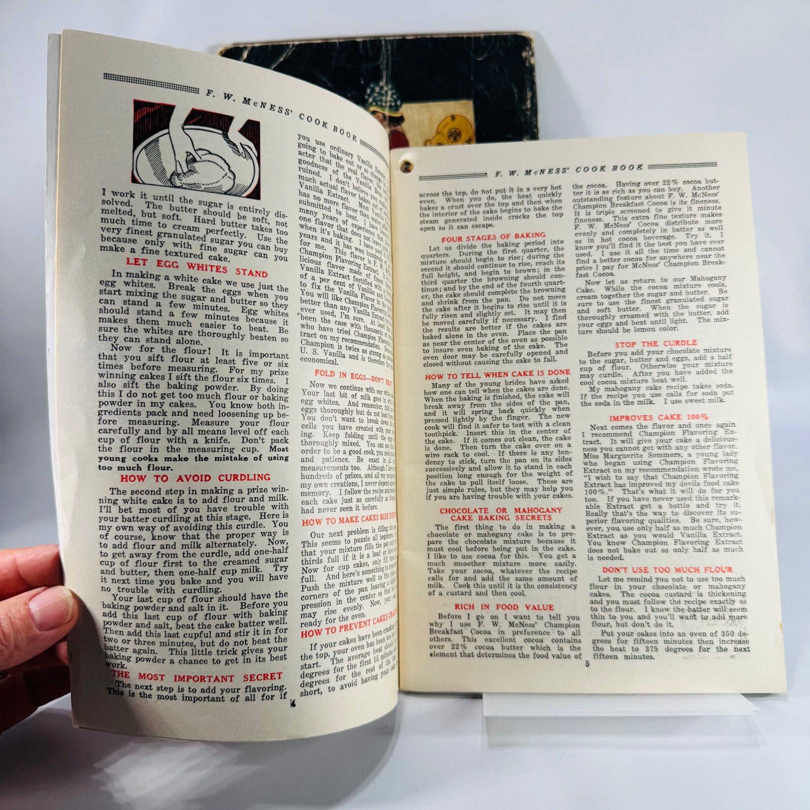 Vintage Cookbooks, Culinary History — The Cookery Calendar (1927) + H.W. McNess Cook Book (1935) — Woman’s World Magazine Co. | Illustrated Recipes, Culinary History