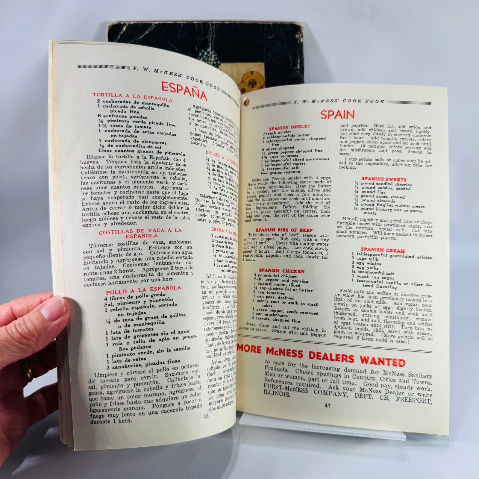 Vintage Cookbooks, Culinary History — The Cookery Calendar (1927) + H.W. McNess Cook Book (1935) — Woman’s World Magazine Co. | Illustrated Recipes, Culinary History