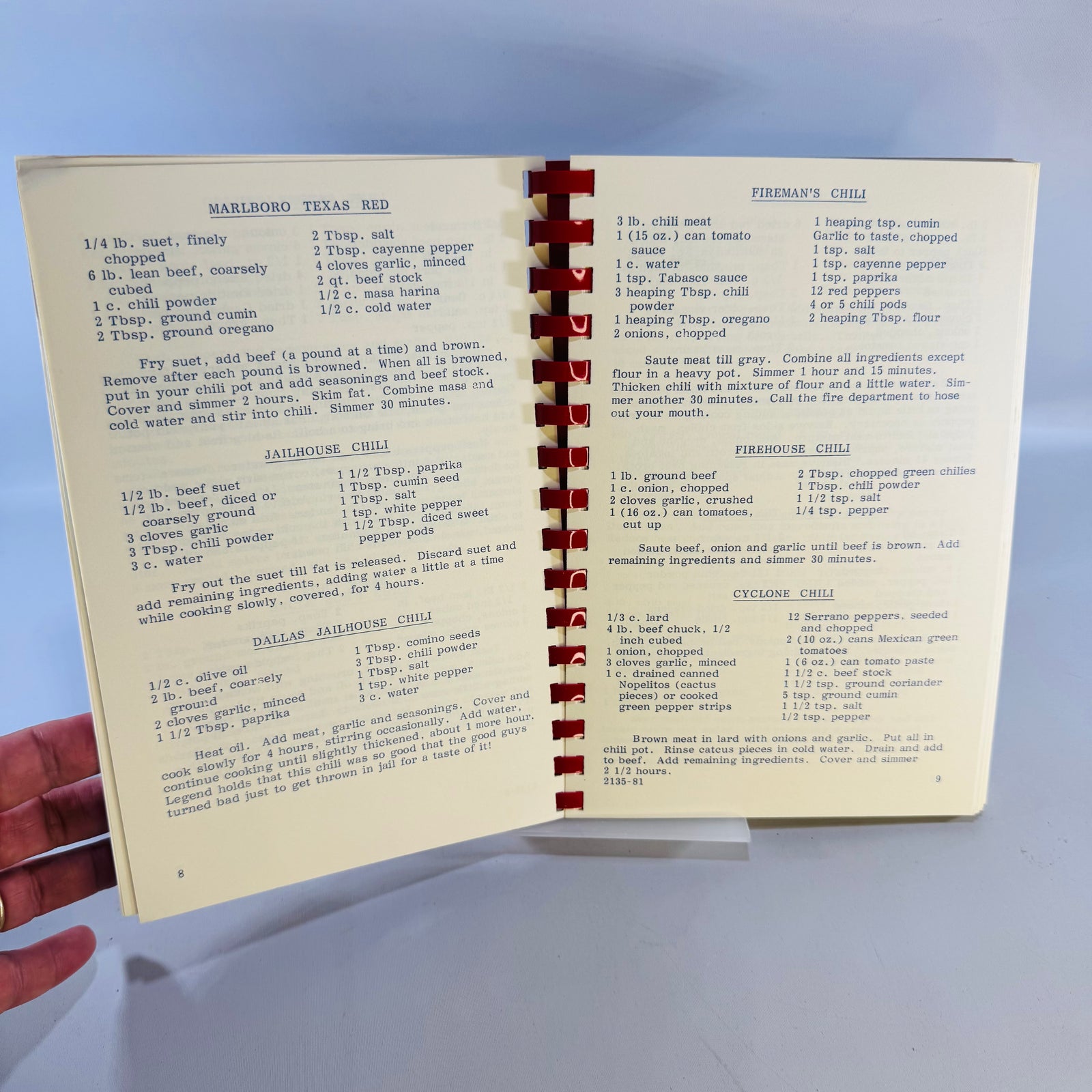 Texas Cookin Cookbook by Barry Smotherman Spiral Bound Texas Recipes Author Inscription