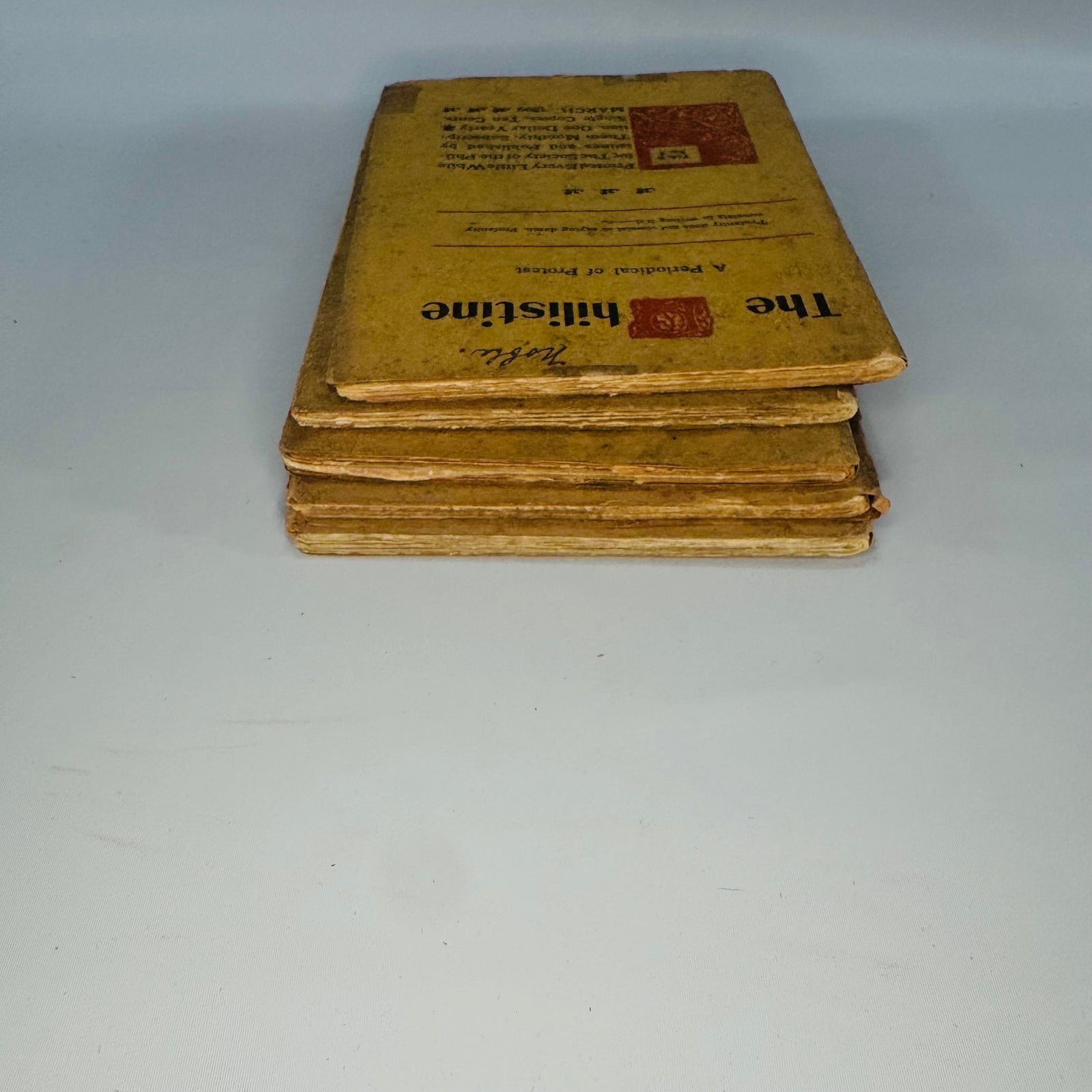 Antique Roycroft Little Magazine Bundle — The Philistine A Periodical of Protest (1899–1902) — Elbert Hubbard | 5 Issue Lot, Literary Satire & Social Commentary