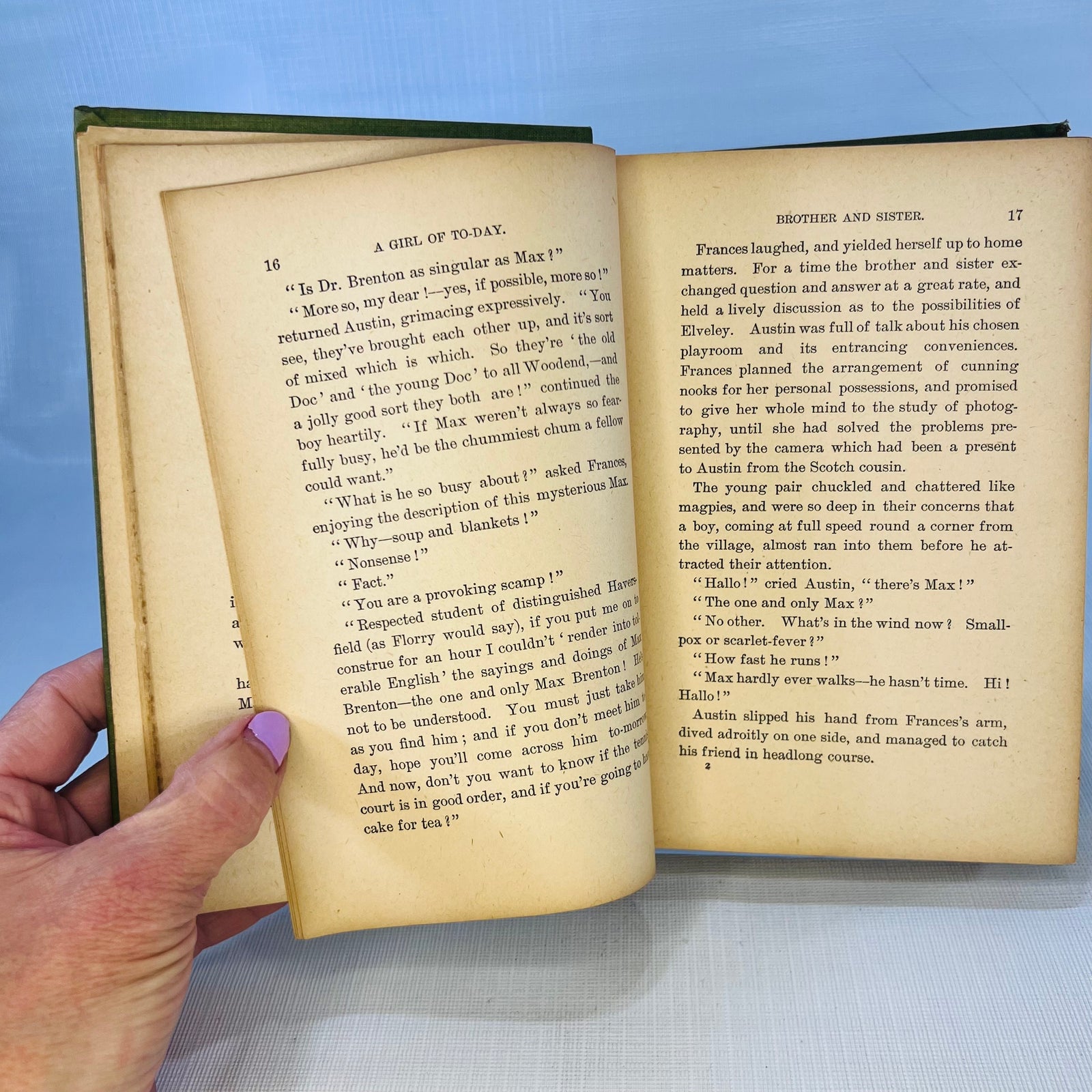 A Girl of To-Day A Story for Girls by Ellinor Davenport Adams Circa 1930s A.L. Burt, Publishers