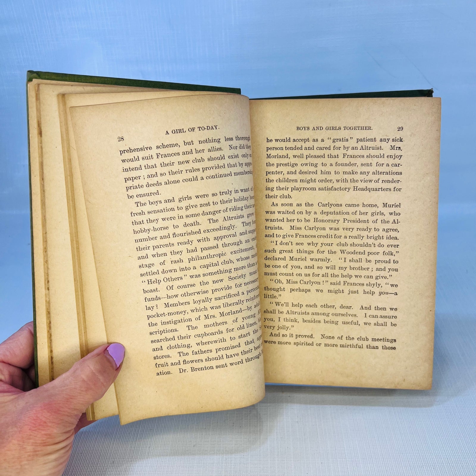 A Girl of To-Day A Story for Girls by Ellinor Davenport Adams Circa 1930s A.L. Burt, Publishers