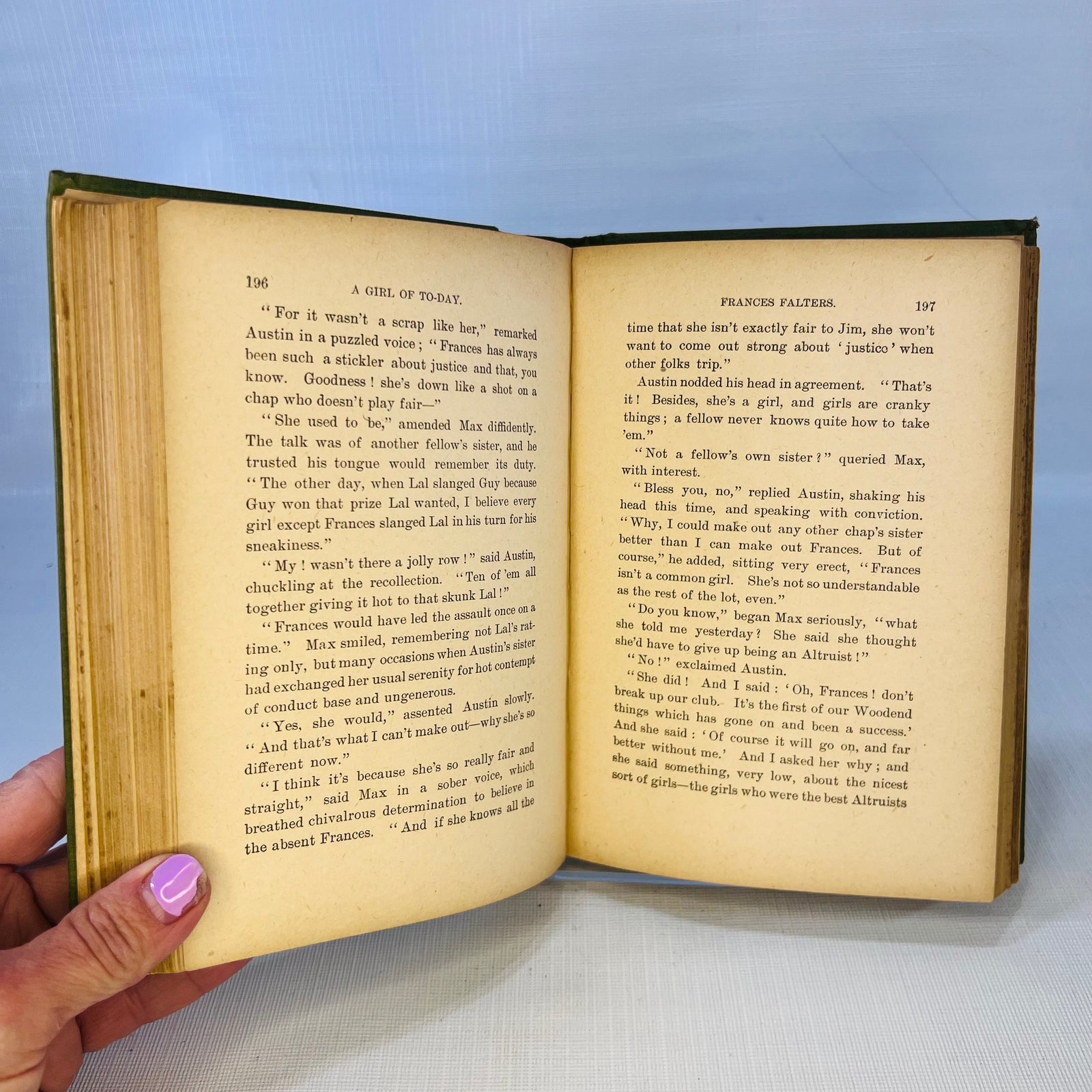 A Girl of To-Day A Story for Girls by Ellinor Davenport Adams Circa 1930s A.L. Burt, Publishers