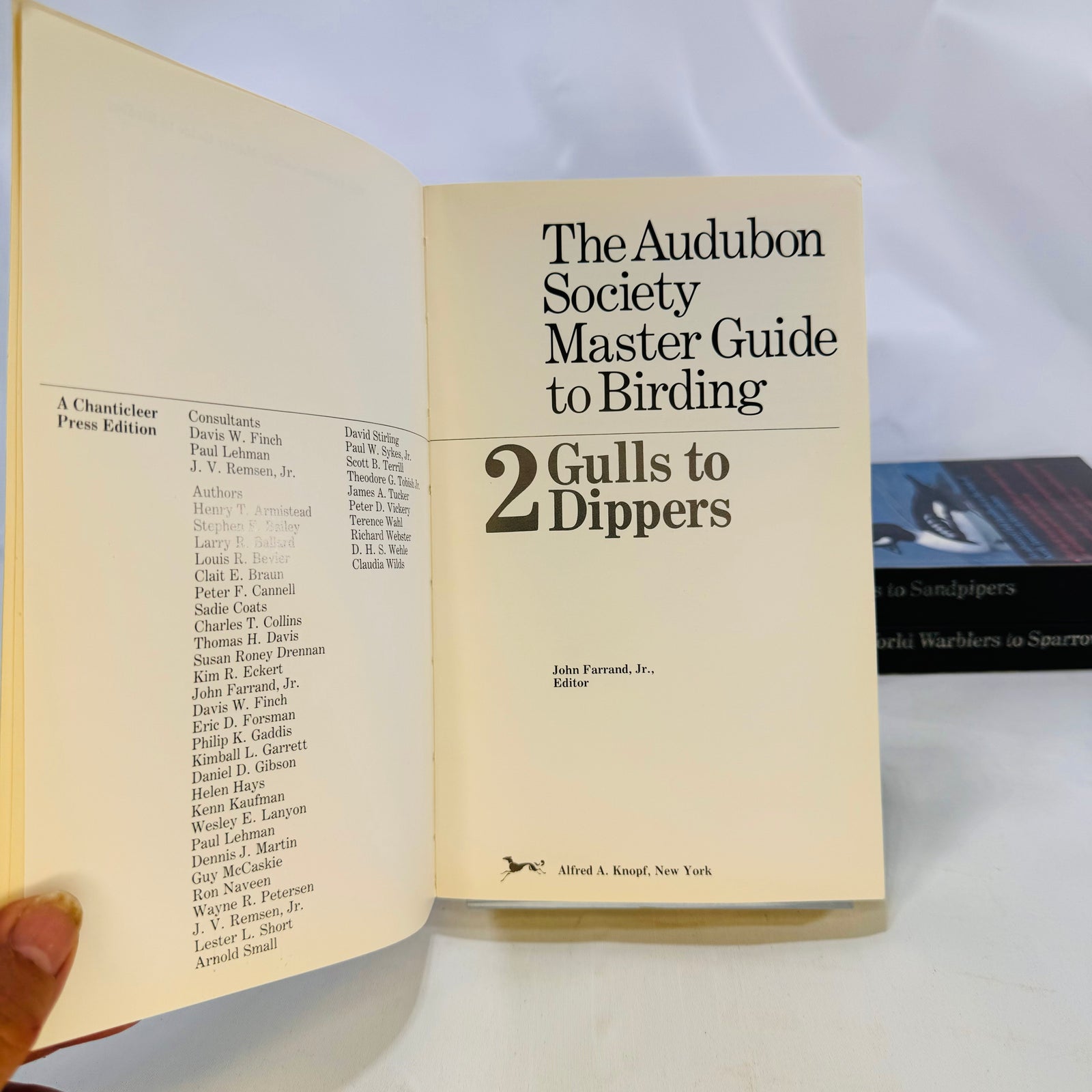 The Audubon Society Master Guide to Birding John Farrand 1983 by First Edition Three Volumes Loons to Sandpipers Gulls to Dippers Old-World Warblers-Sparrows