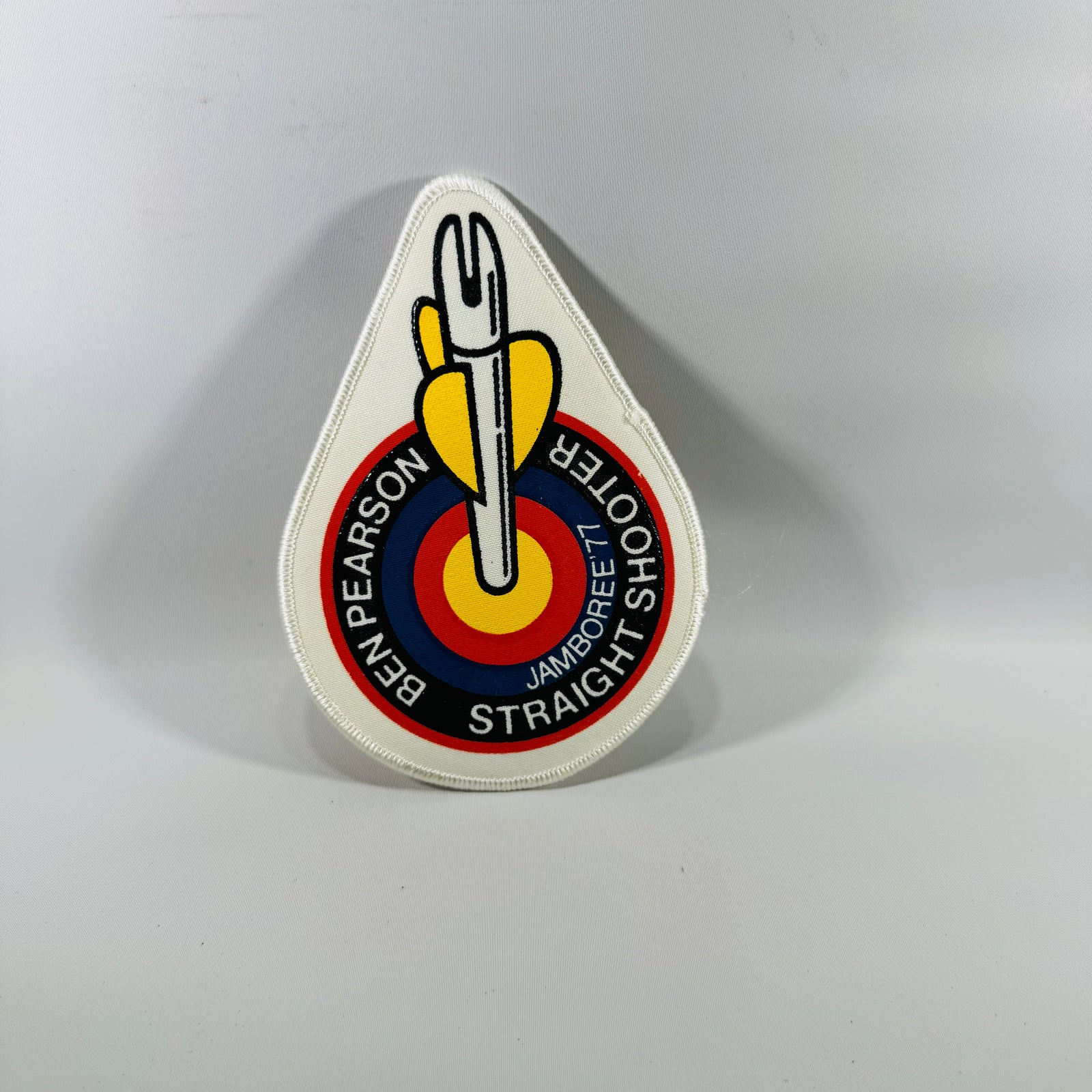 Vintage 1977 BSA National Jamboree Ben Pearson Straight Shooter Archery Patch (6x4)