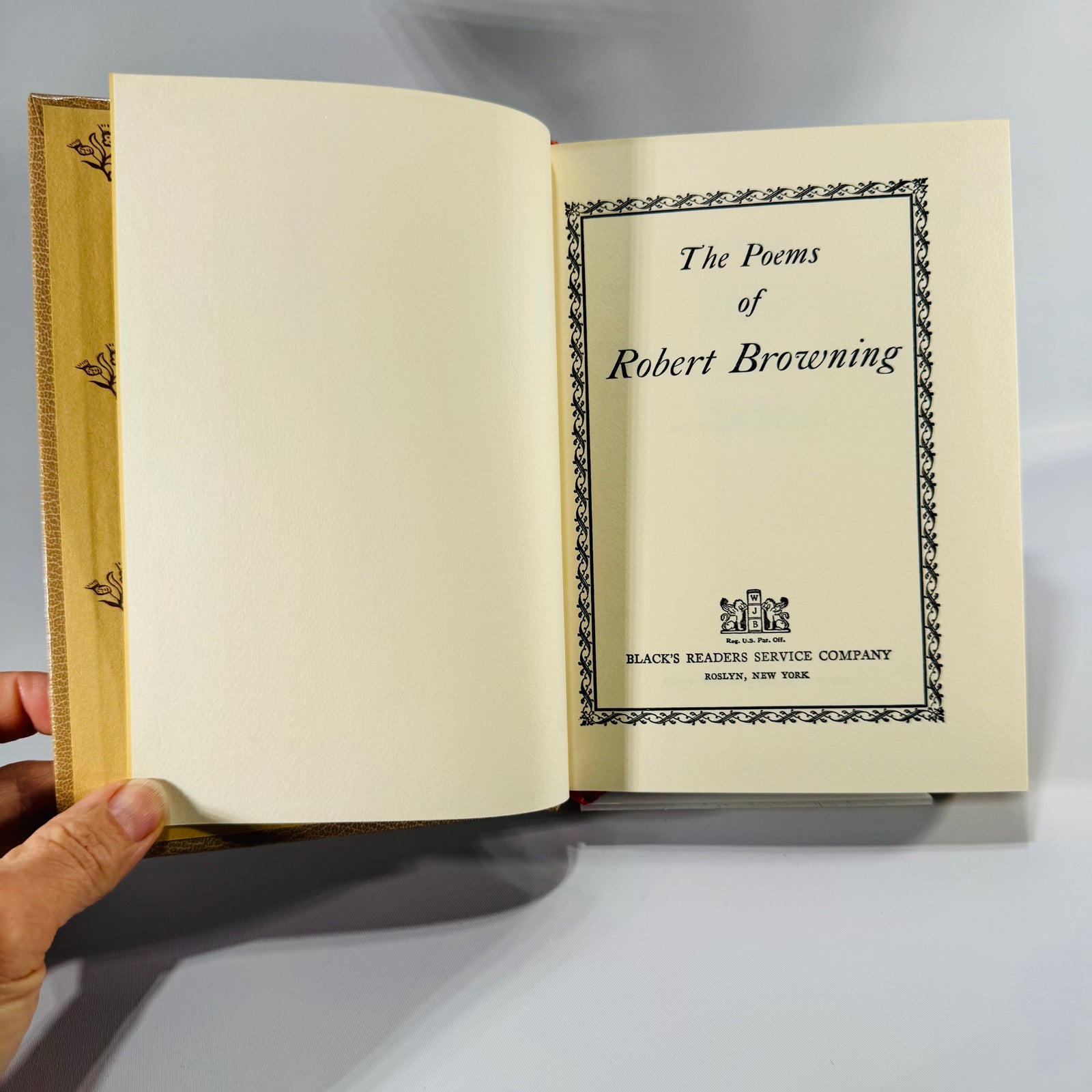 The Poems of Robert Browning (1932) – Vintage Hardcover Poetry Collection