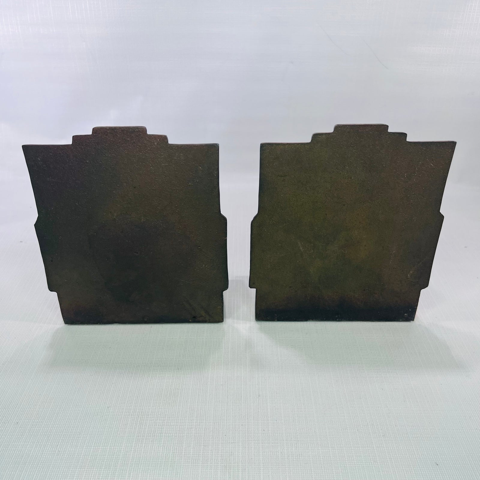 Rare Ontario Agricultural College Presentation Piece Souvenir Building Bookends Bronze over Metal