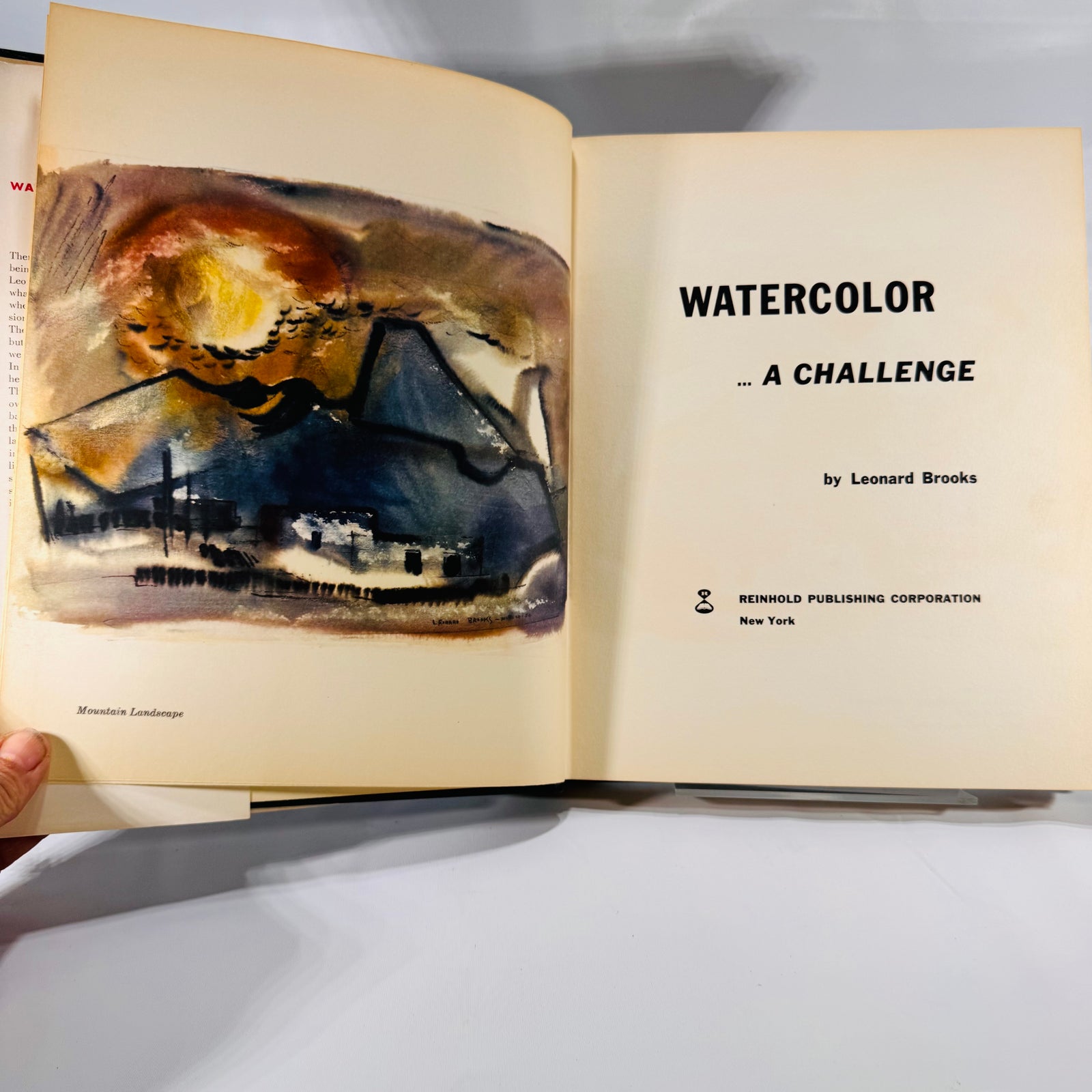 Watercolor … A Challenge (1957) | Leonard Brooks | Reinhold Art Instruction Book