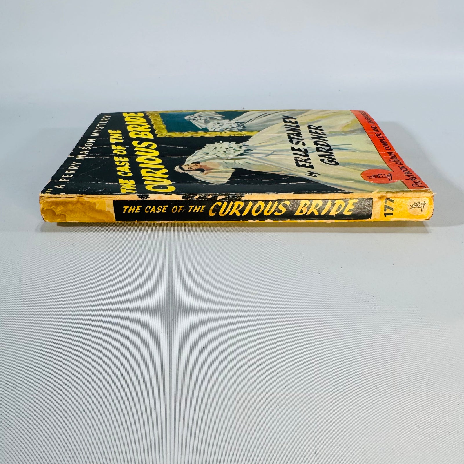 Vintage 1942 Perry Mason Paperback Mystery — The Case of the Curious Bride — Erle Stanley Gardner | Pocket Books No. 77, Classic Detective Fiction