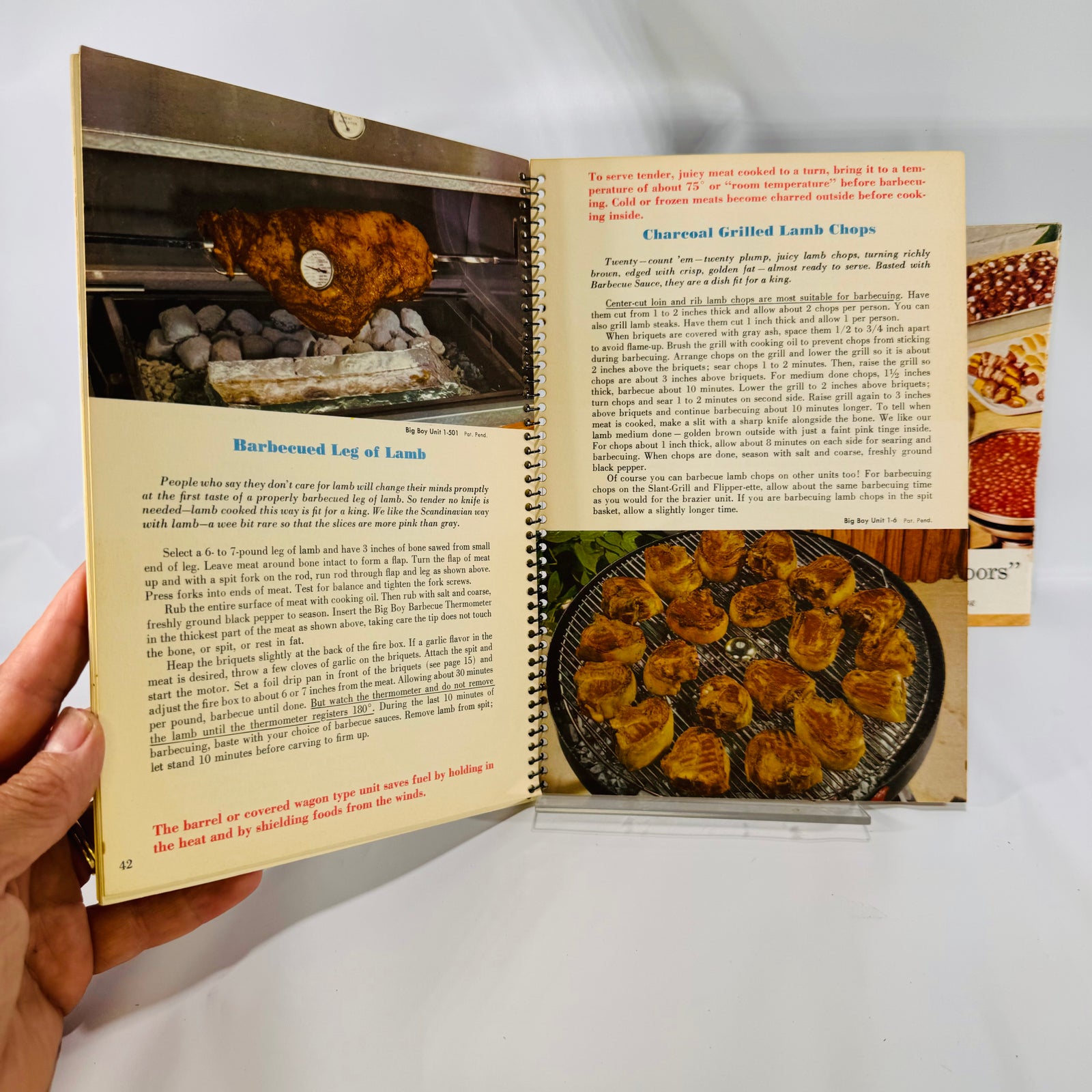 Big Boy Barbecue Book by the Tested Recipe Institute Vintage Spiral 1960 Lets Eat Outdoors American Dairy Association Pamphlet