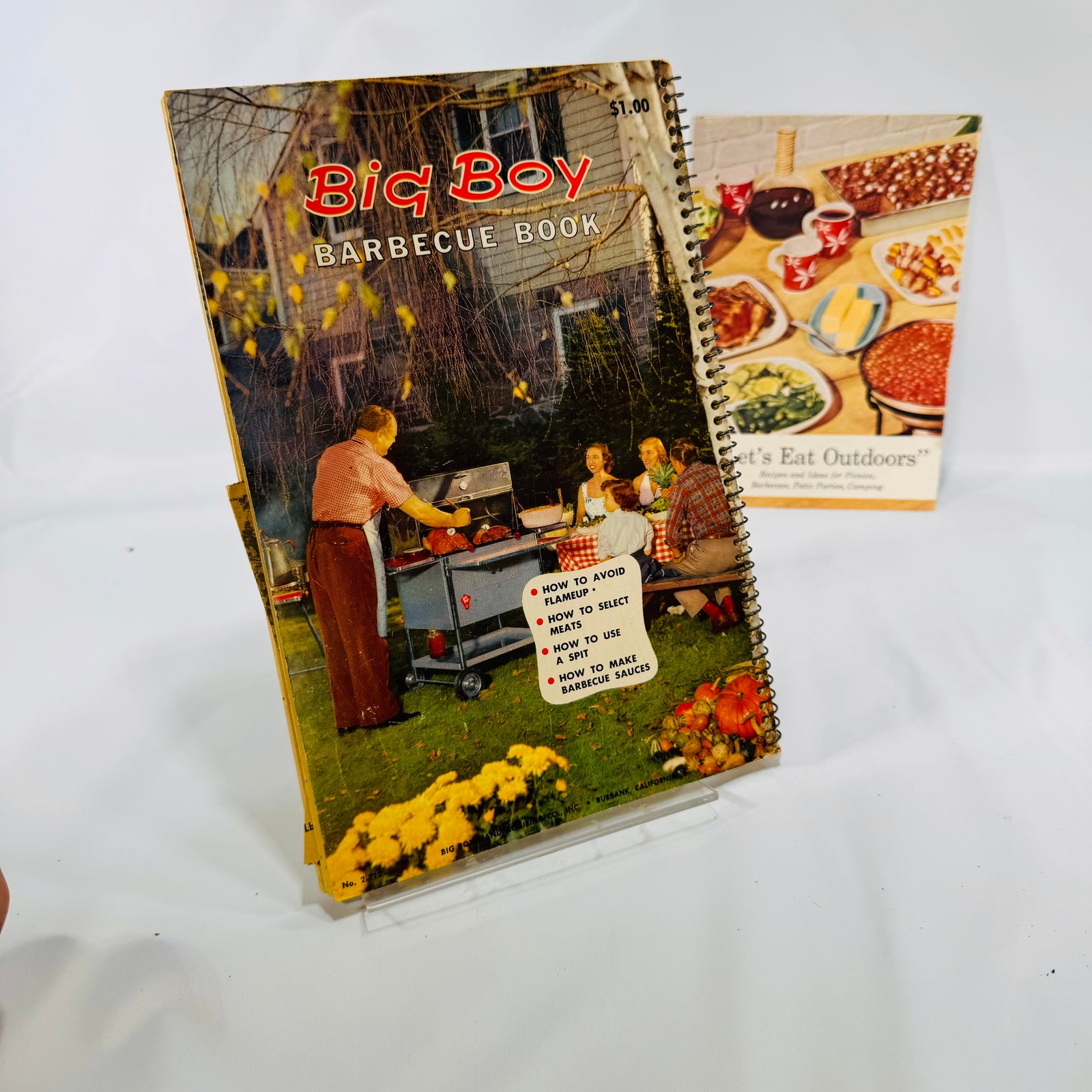 Big Boy Barbecue Book by the Tested Recipe Institute Vintage Spiral 1960 Lets Eat Outdoors American Dairy Association Pamphlet