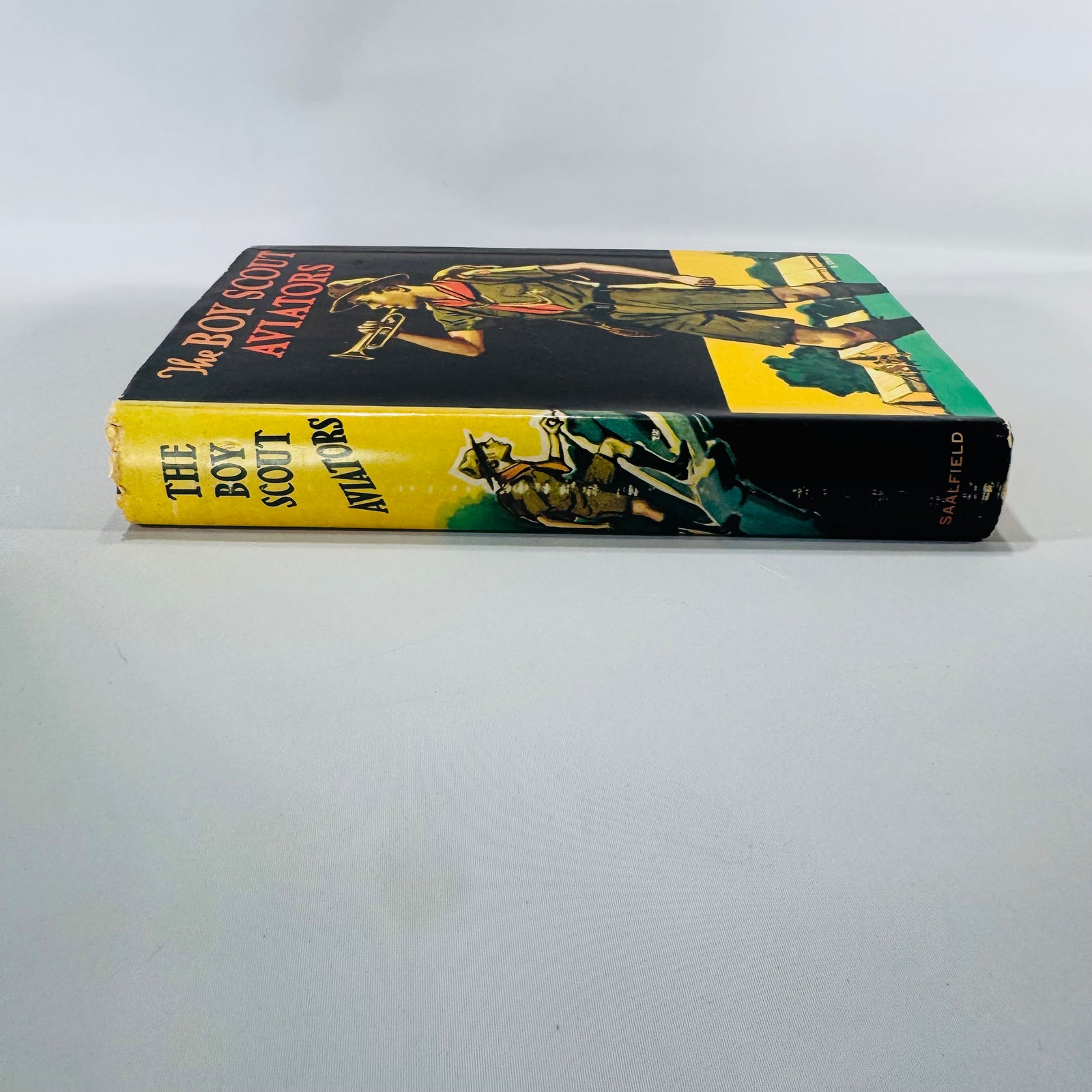 The Boy Scout Aviators (1921) by George Durston — Vintage Boys’ Adventure Hardcover w/ Dust Jacket | Saalfield Publishing Co.