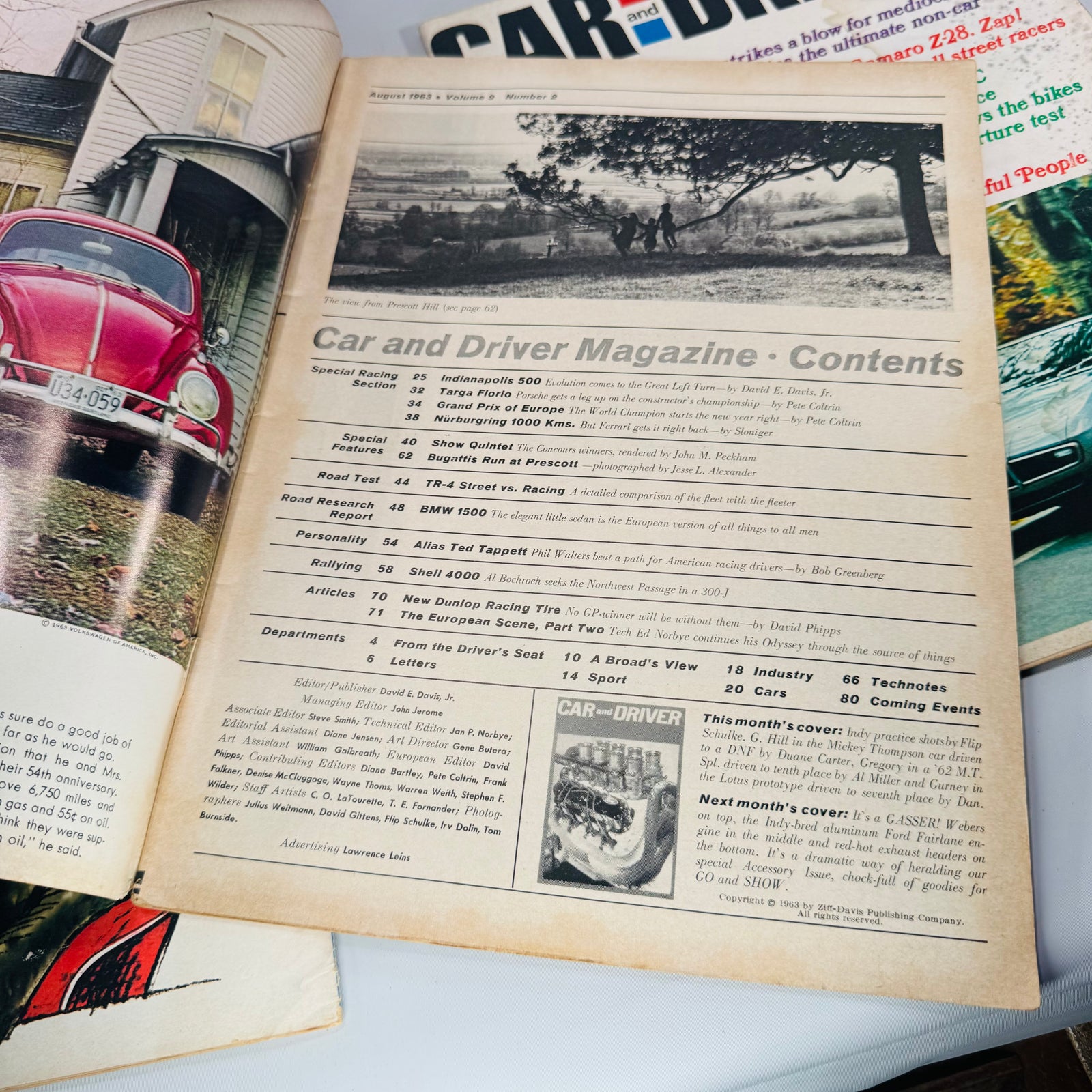 Vintage Car and Driver Magazine Bundle (4 Issues) — Aug 1963, Mar 1966, Apr 1966, Feb 1968 | Road Tests, Racing, Period Ads, Automotive Magazine
